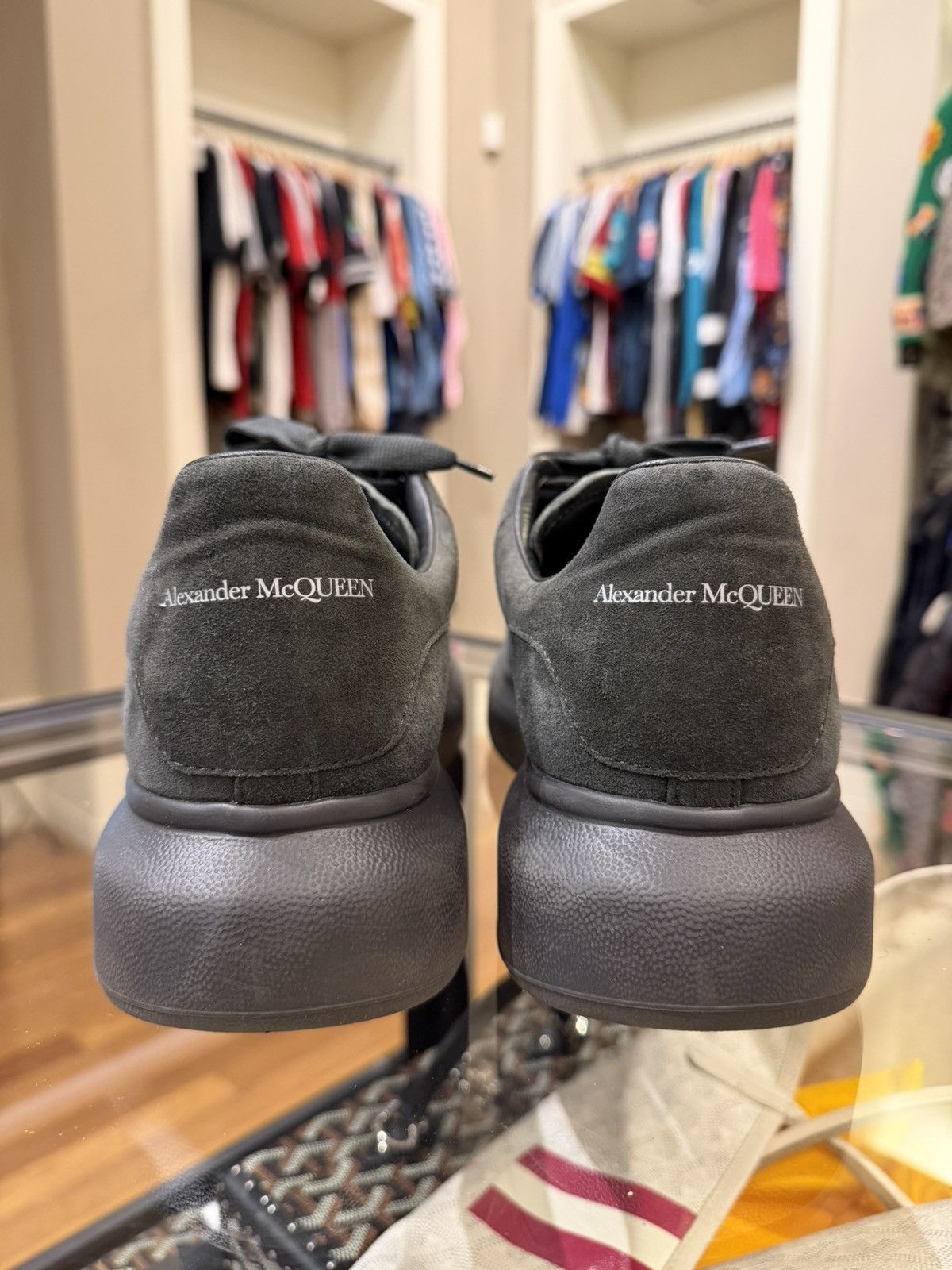 Alexander McQueen Alexander McQueen Suede Oversized Sneaker - Grey Size US 11 / EU 44 - 5 Thumbnail
