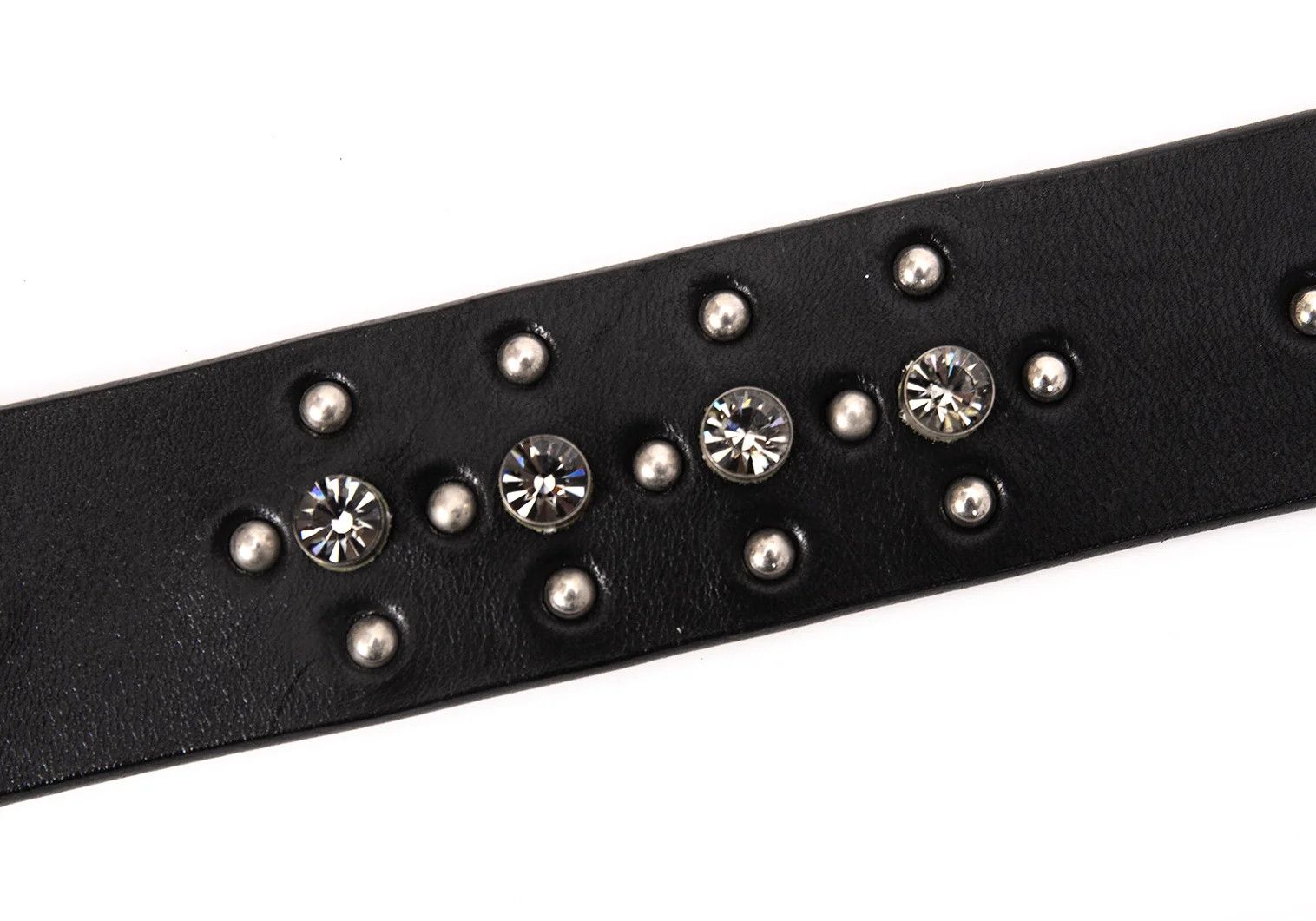Yohji Yamamoto Yohji Yamamoto Studded Leather Belt Black Size ONE SIZE - 5 Thumbnail