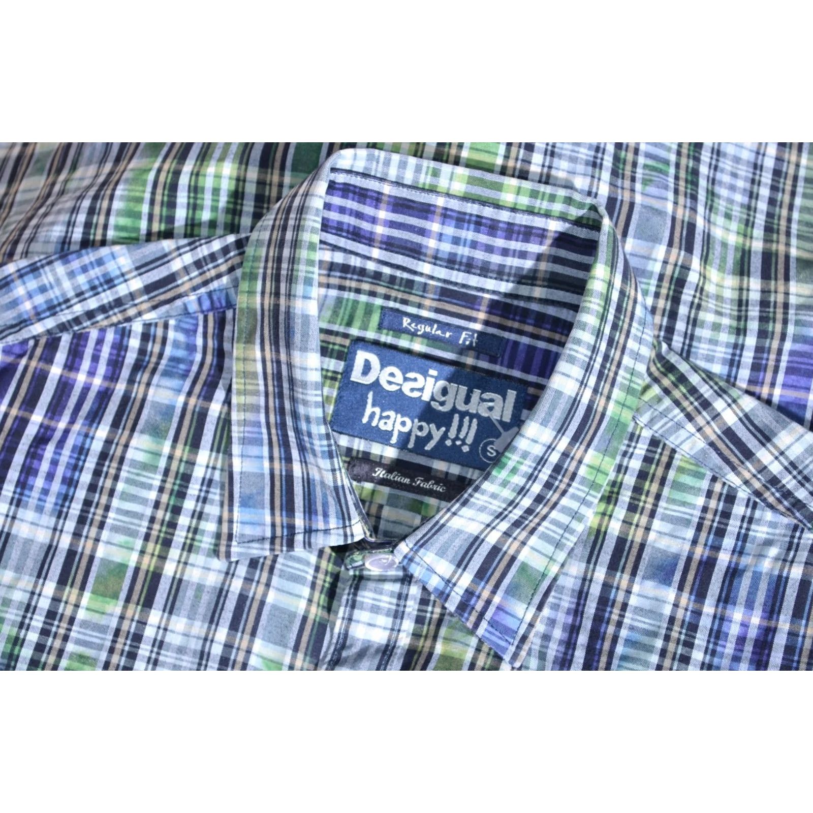 Desigual Desigual Multicolored Long Sleeve Shirt S Men Button-Up Shirt Size US S / EU 44-46 / 1 - 2 Thumbnail