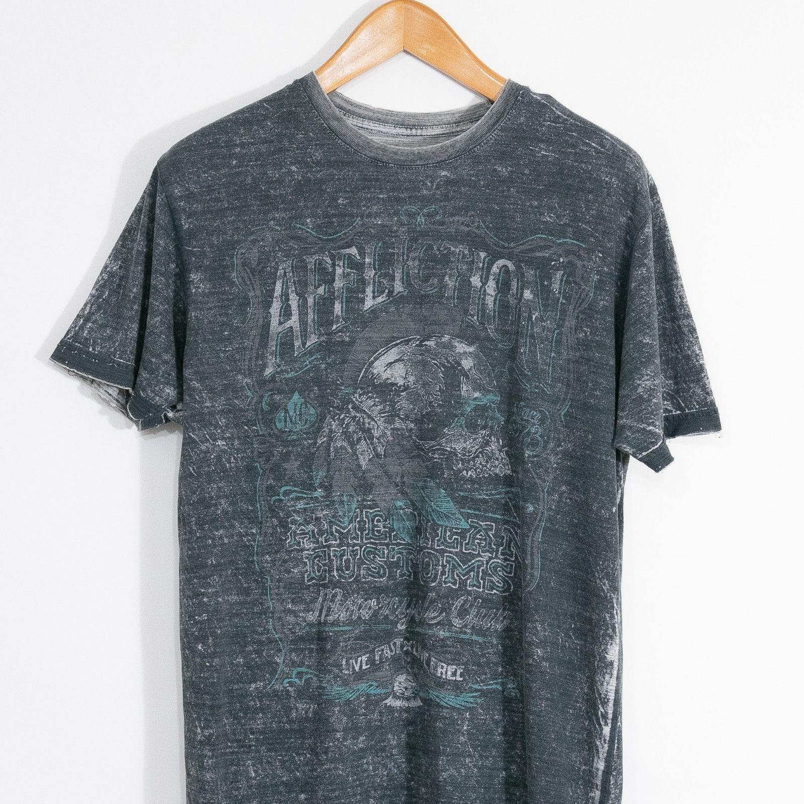 Affliction Vintage Y2K Affliction T Shirt Mens Large - Thin Distressed Size US L / EU 52-54 / 3 - 2 Thumbnail