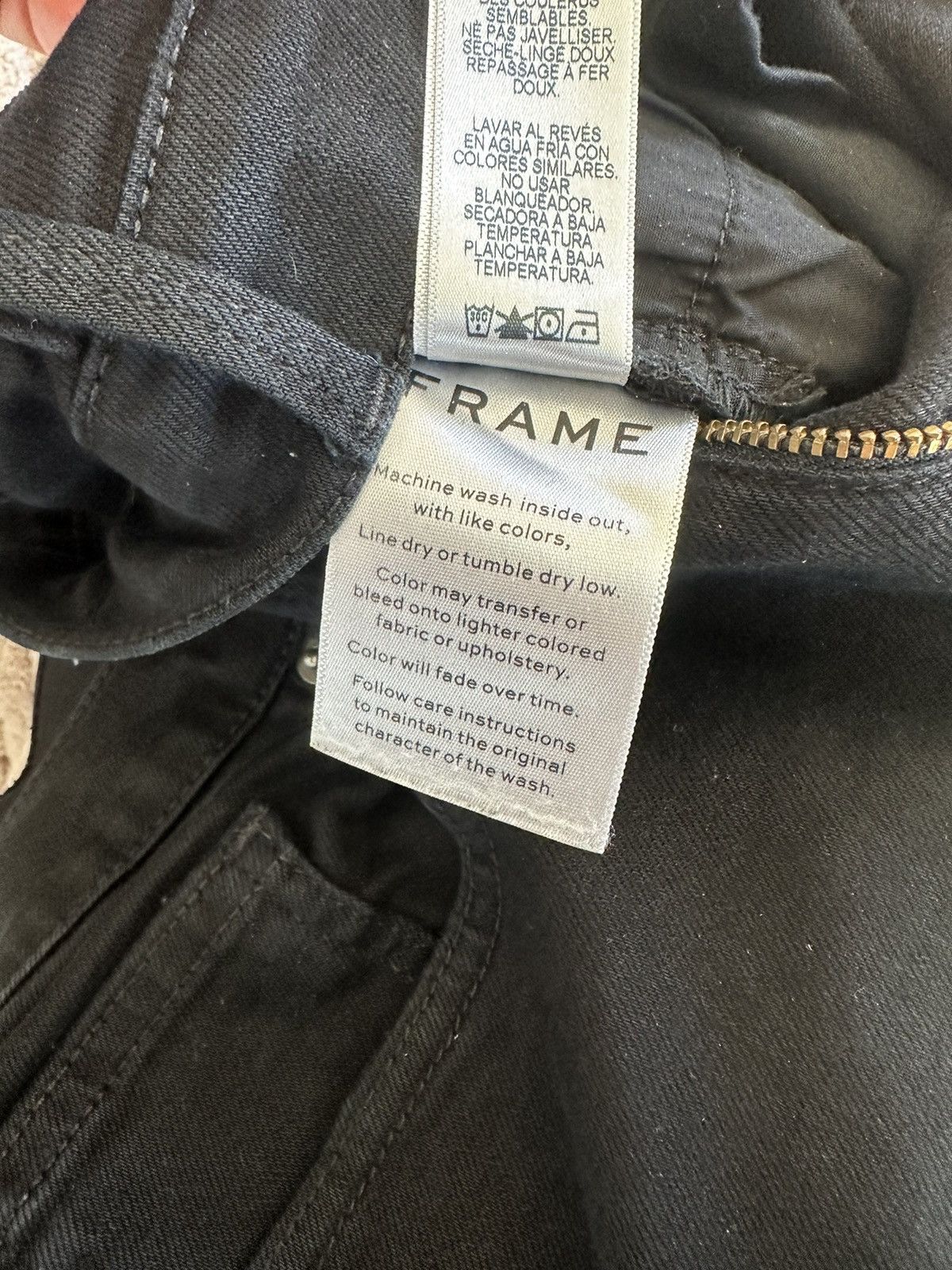Frame Black Skinny Denim Jeans by Frame! Size US 32 / EU 48 - 4 Thumbnail