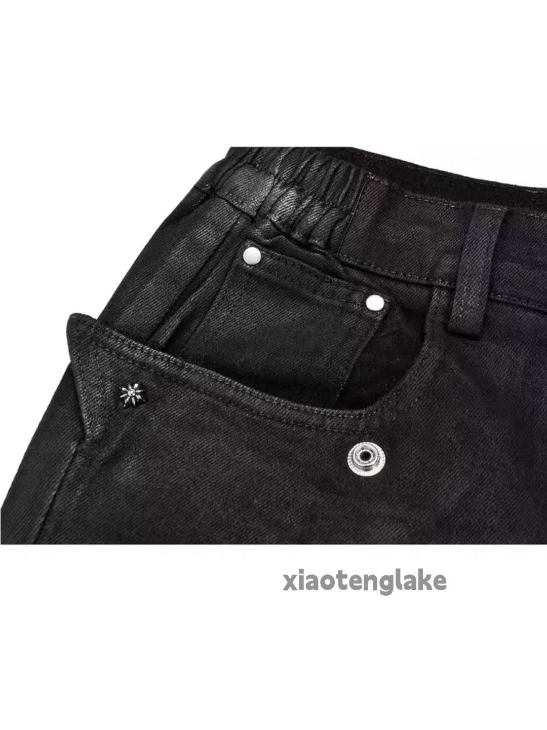 Jean ltx vintage pioneer wax coated punk grunge bootcut pants Size US 31 - 6 Thumbnail