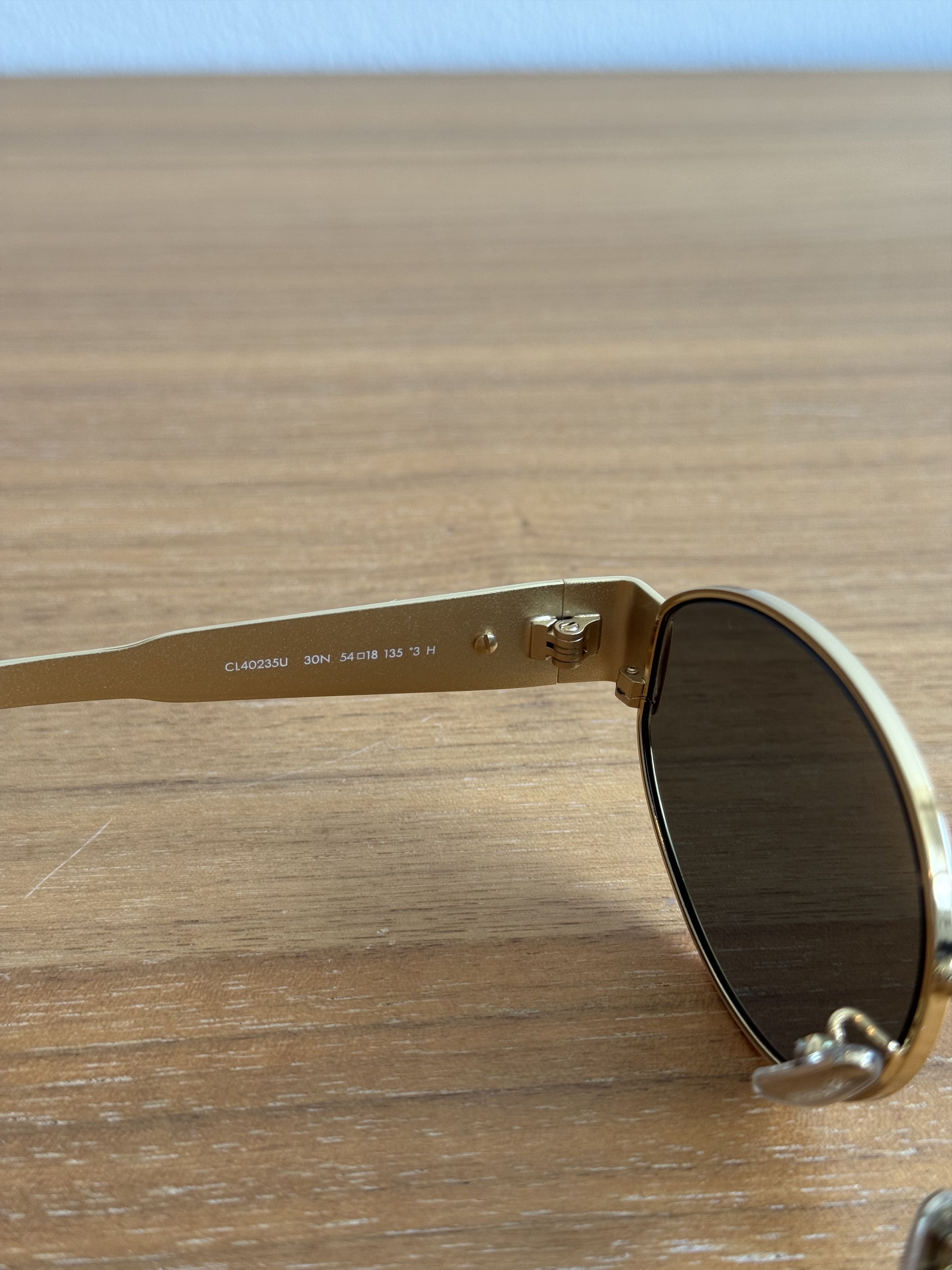 Celine Celine Triomphe Metal 01 Sunglasses Size ONE SIZE - 8 Thumbnail