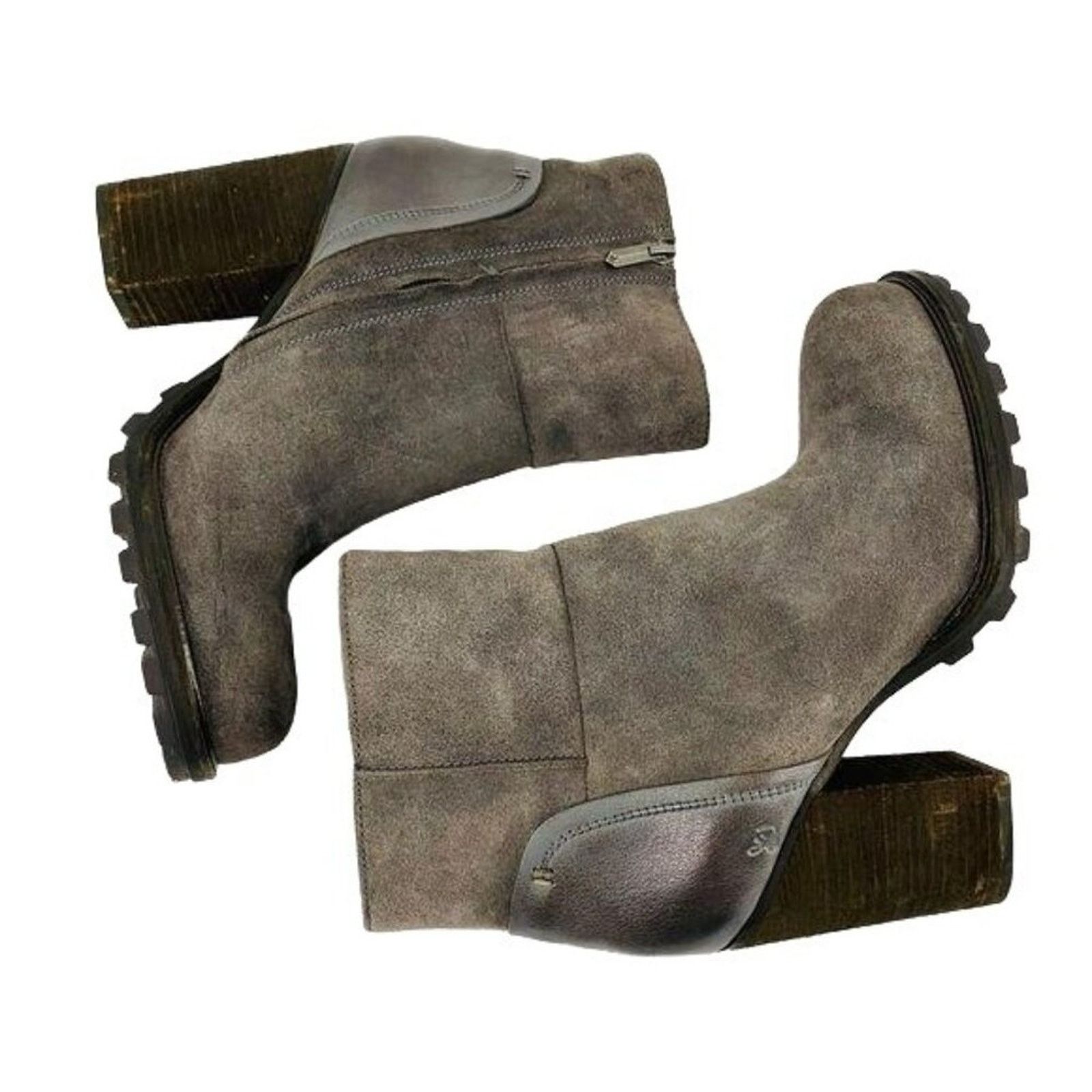Sam Edelman Sam Edelman Gray Suede Franklin Heeled Ankle Bootie 9.5 Size US 9.5 / IT 39.5 - 4 Thumbnail
