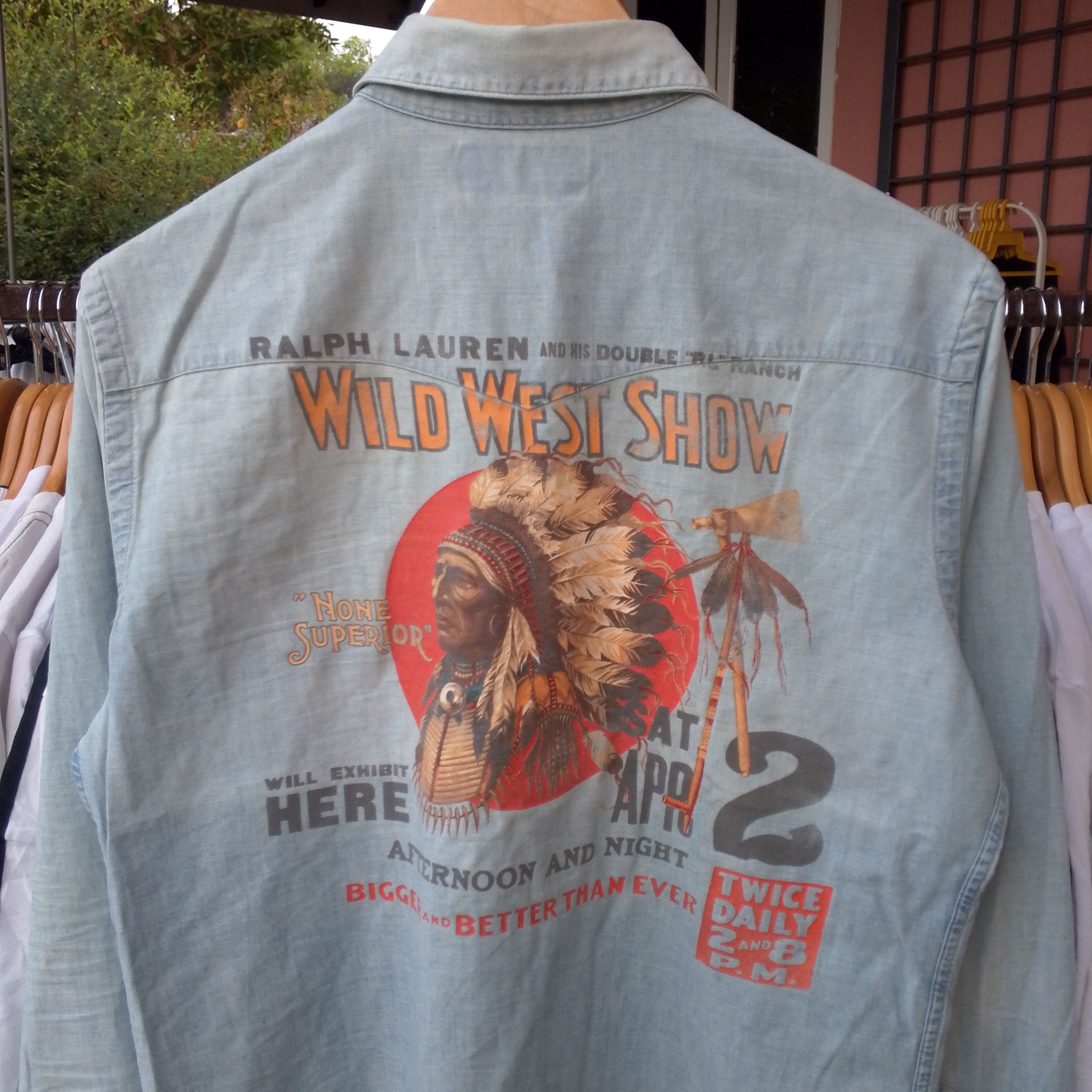 Polo Ralph Lauren Vintage Polo Ralph Lauren Wild West Show Denim Shirt Size US M / EU 48-50 / 2 - 4 Thumbnail