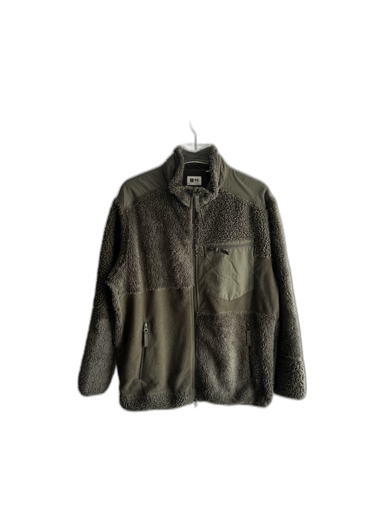 Uniqlo Uniqlo EG Fleece Jacket in Olive Green Size US L / EU 52-54 / 3 - 1 Thumbnail