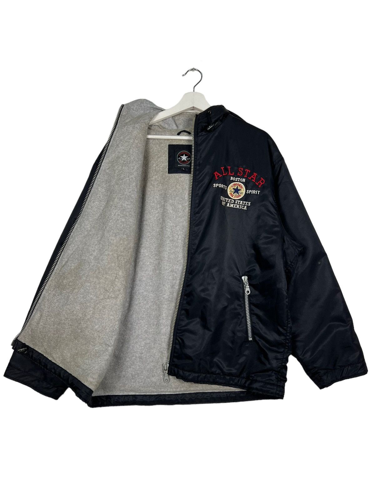 Converse 🔥 VINTAGE CONVERSE HOODIES JACKET BIG LOGO Size US L / EU 52-54 / 3 - 10 Thumbnail