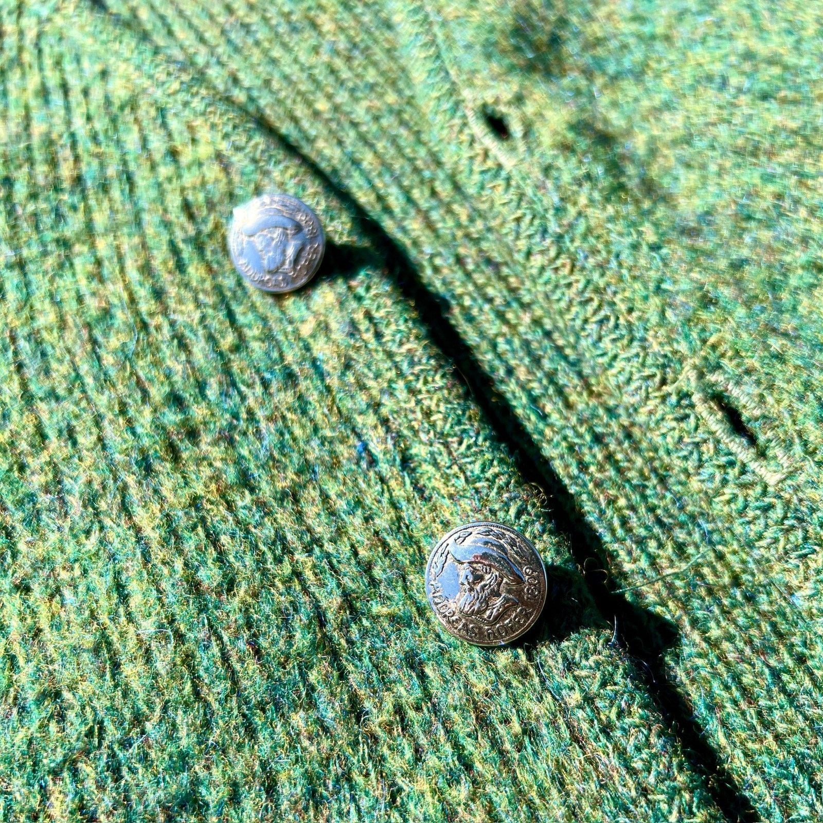 Vintage Vintage 1960s Wool & Mohair Green Cardigan | Size S Size US S / EU 44-46 / 1 - 5 Thumbnail