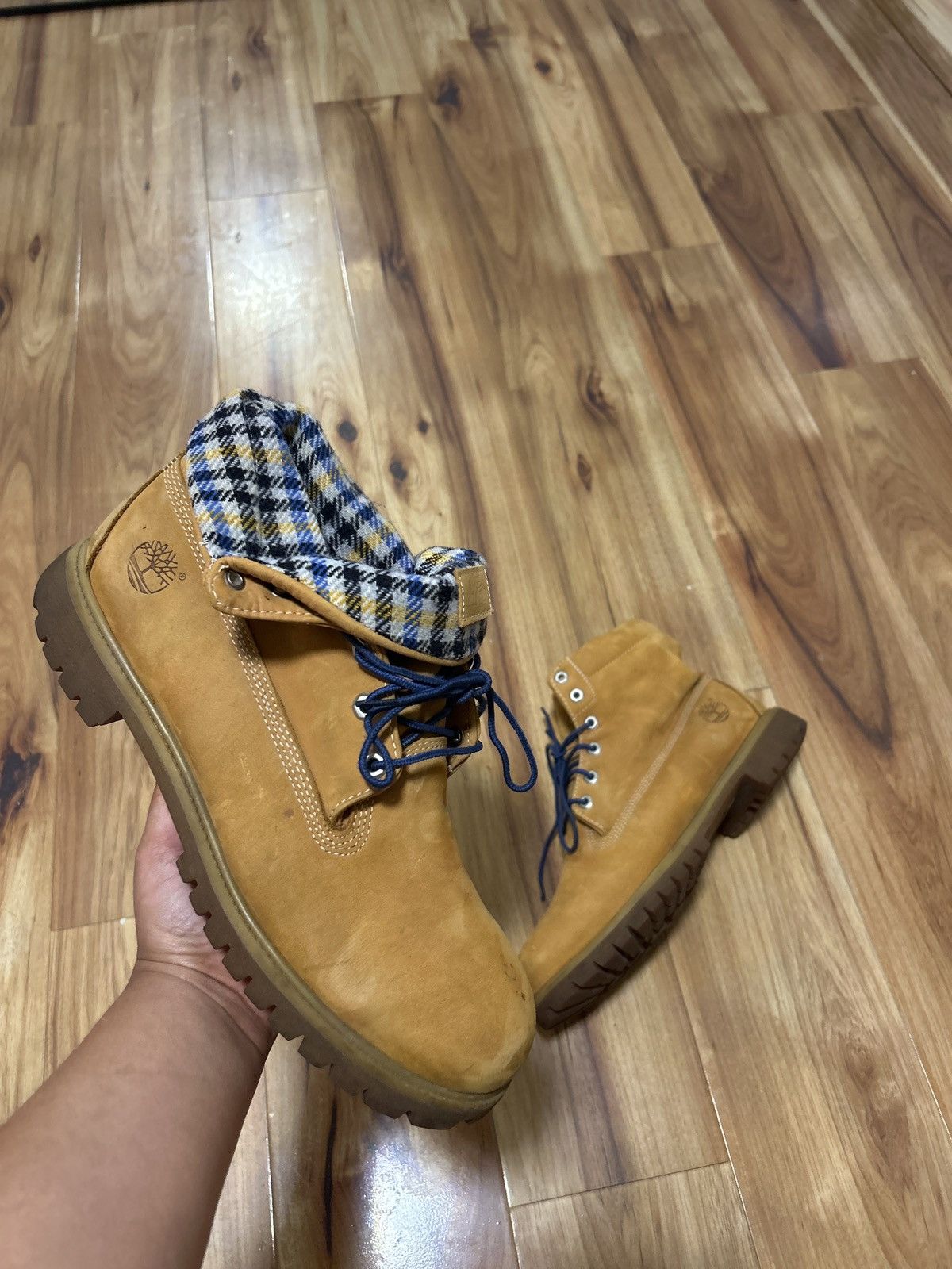 Timberland Timberland x Woolrich Roll Top Wheat Boots | Grailed