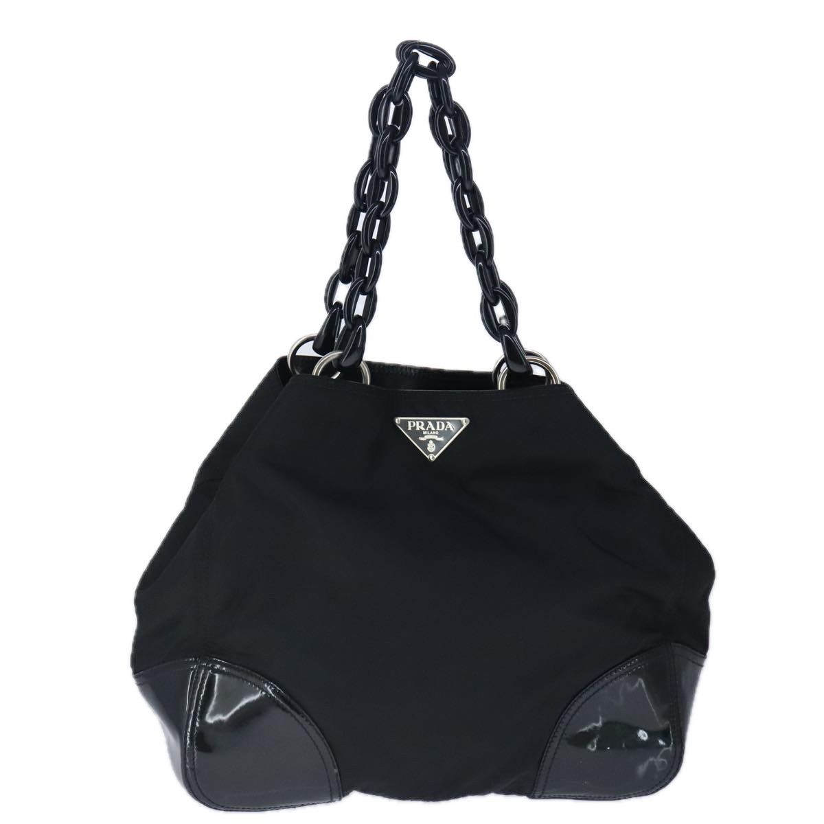 Prada Black Synthetic Tote Bag (Pre-Owned) Size ONE SIZE - 1 Thumbnail