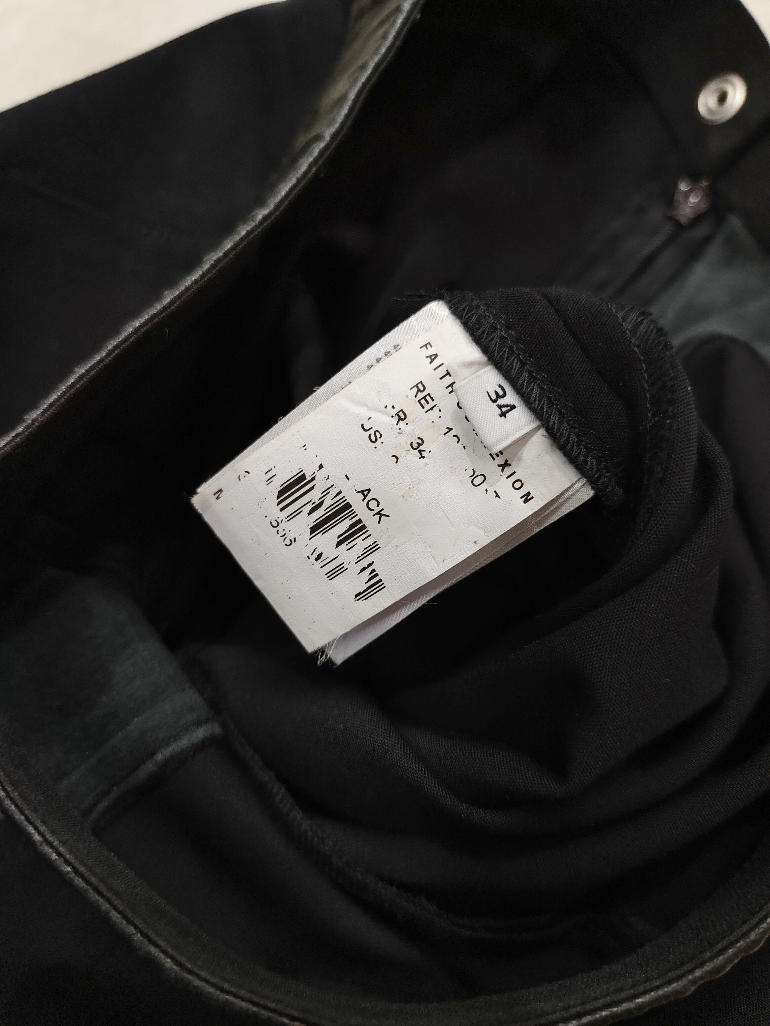 Faith Connexion Faith Connexion❤️‍🔥Tapered Rock Luxe Leather Trim Trousers Size 27" / US 4 / IT 40 - 10 Thumbnail