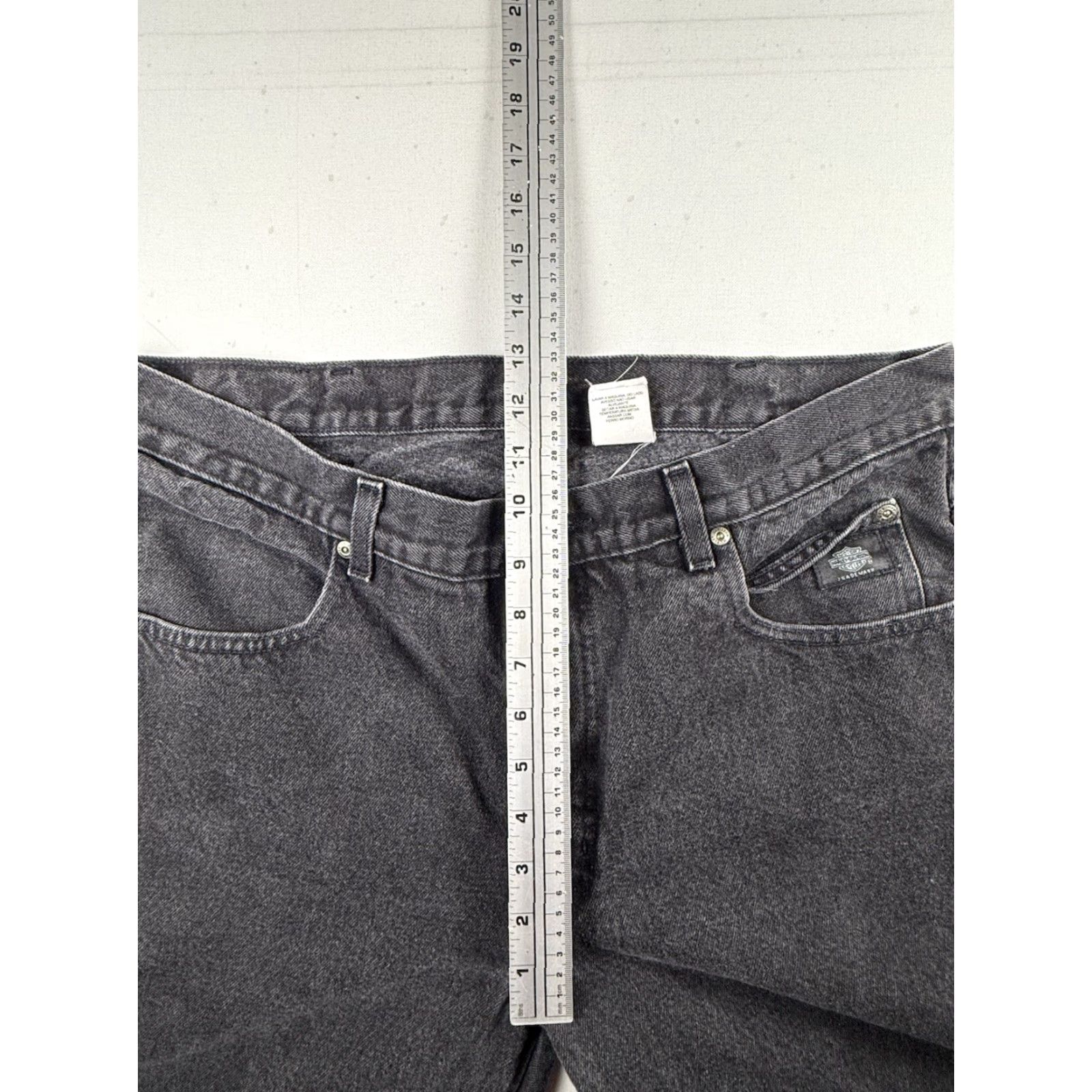 Harley Davidson Harley-Davidson Jeans Men Black 36 Regular 30 Inseam Biker Grunge Motorcycle Punk Rock Vintage Straight Jeans Mens Size US 36 / EU 52 - 6 Thumbnail