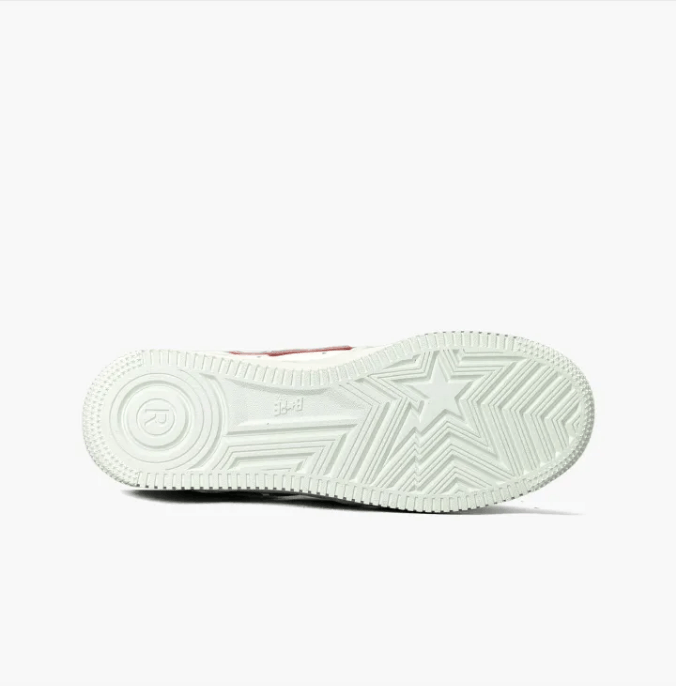 Bape A Bathing Ape Bapesta Low White Red Sneakers Size US 10 / EU 43 - 4 Thumbnail