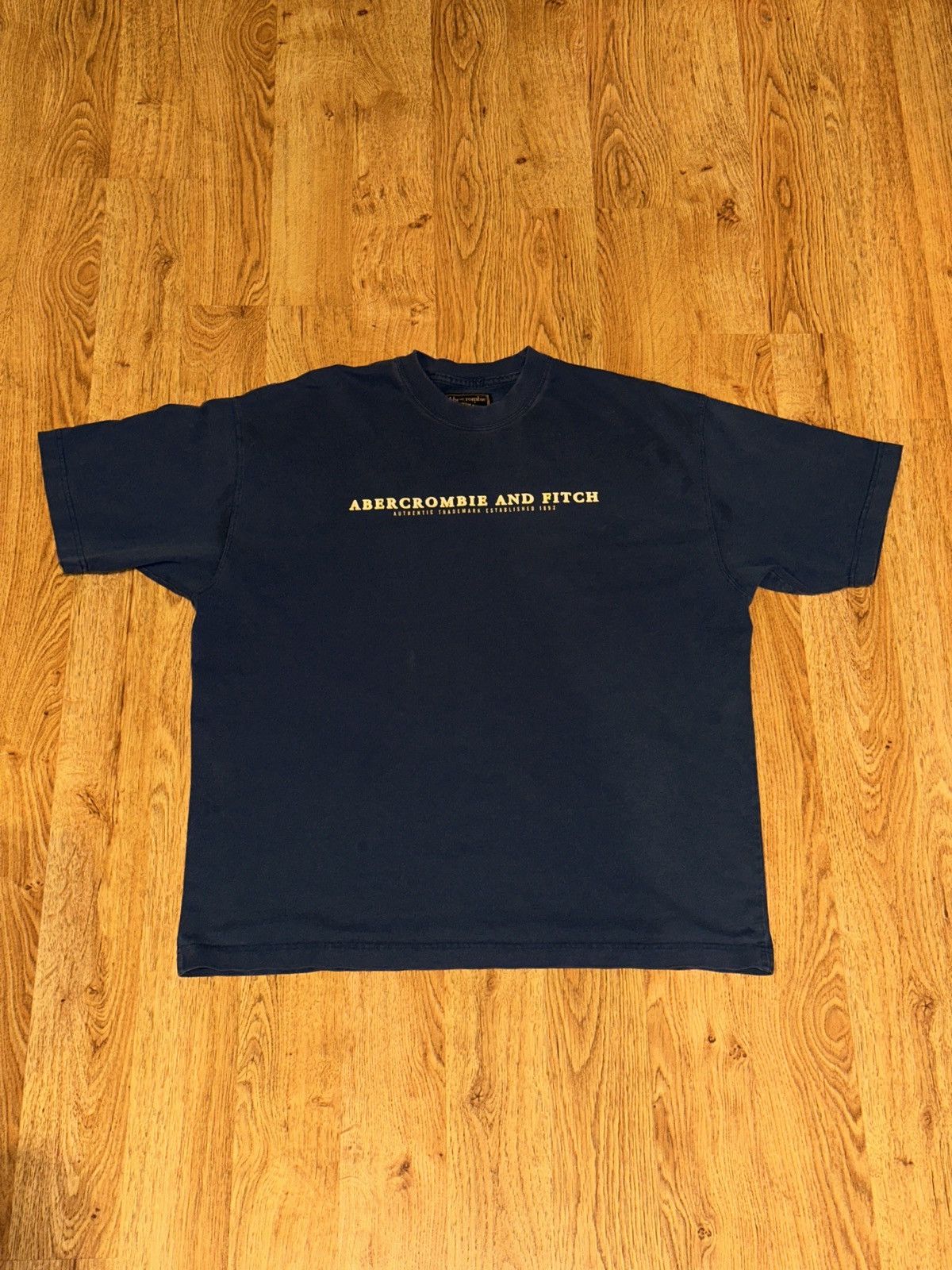 Abercrombie & Fitch × Vintage Vtg 90s Y2K Abercrombie & Fitch Faded Spell Out Graphic Tee Size US XL / EU 56 / 4 - 6 Thumbnail