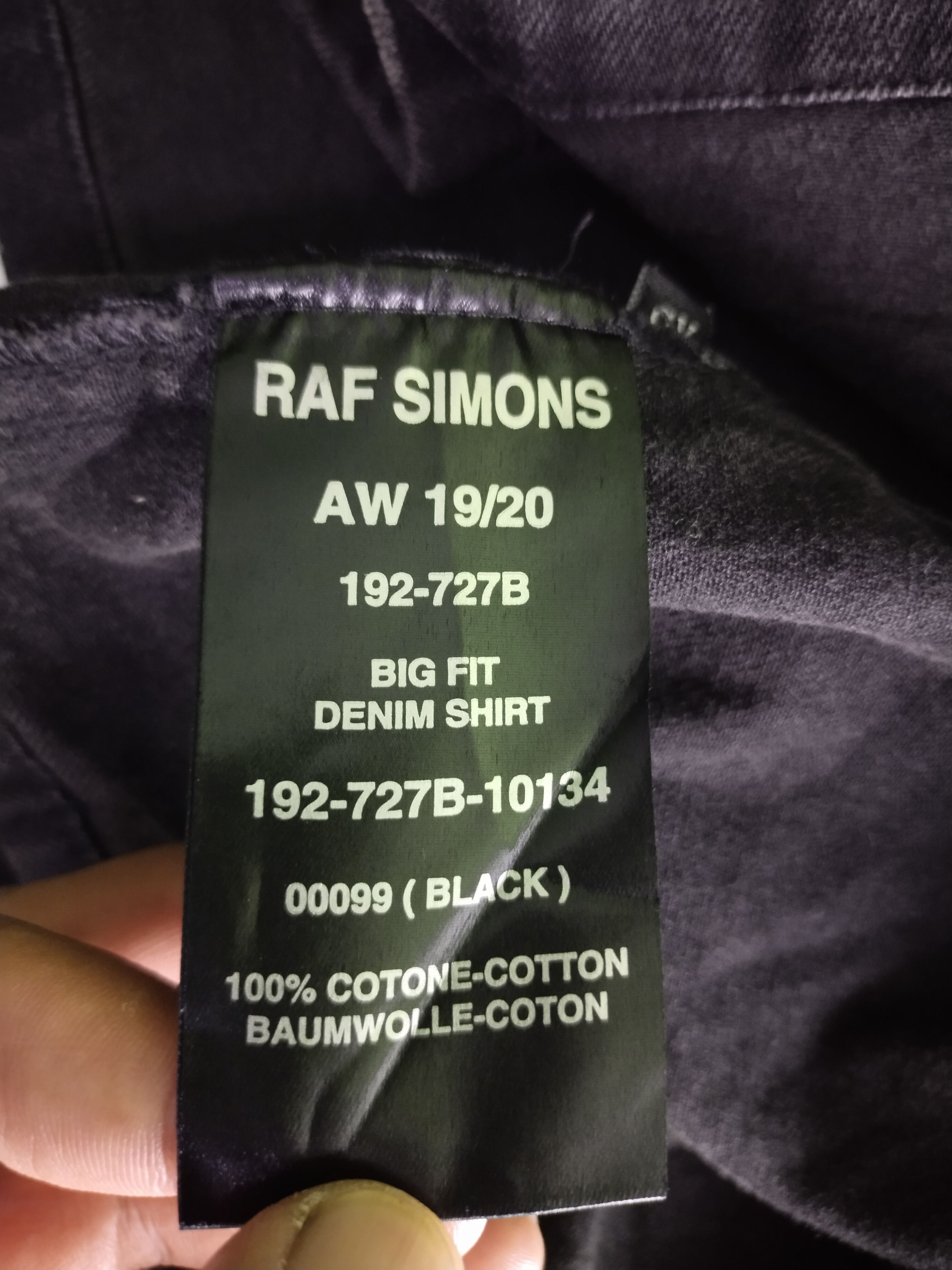 Raf Simons Big Fit Denim Shirt AW19/20 Raf Simons Jacket Size US XL / EU 56 / 4 - 16 Thumbnail