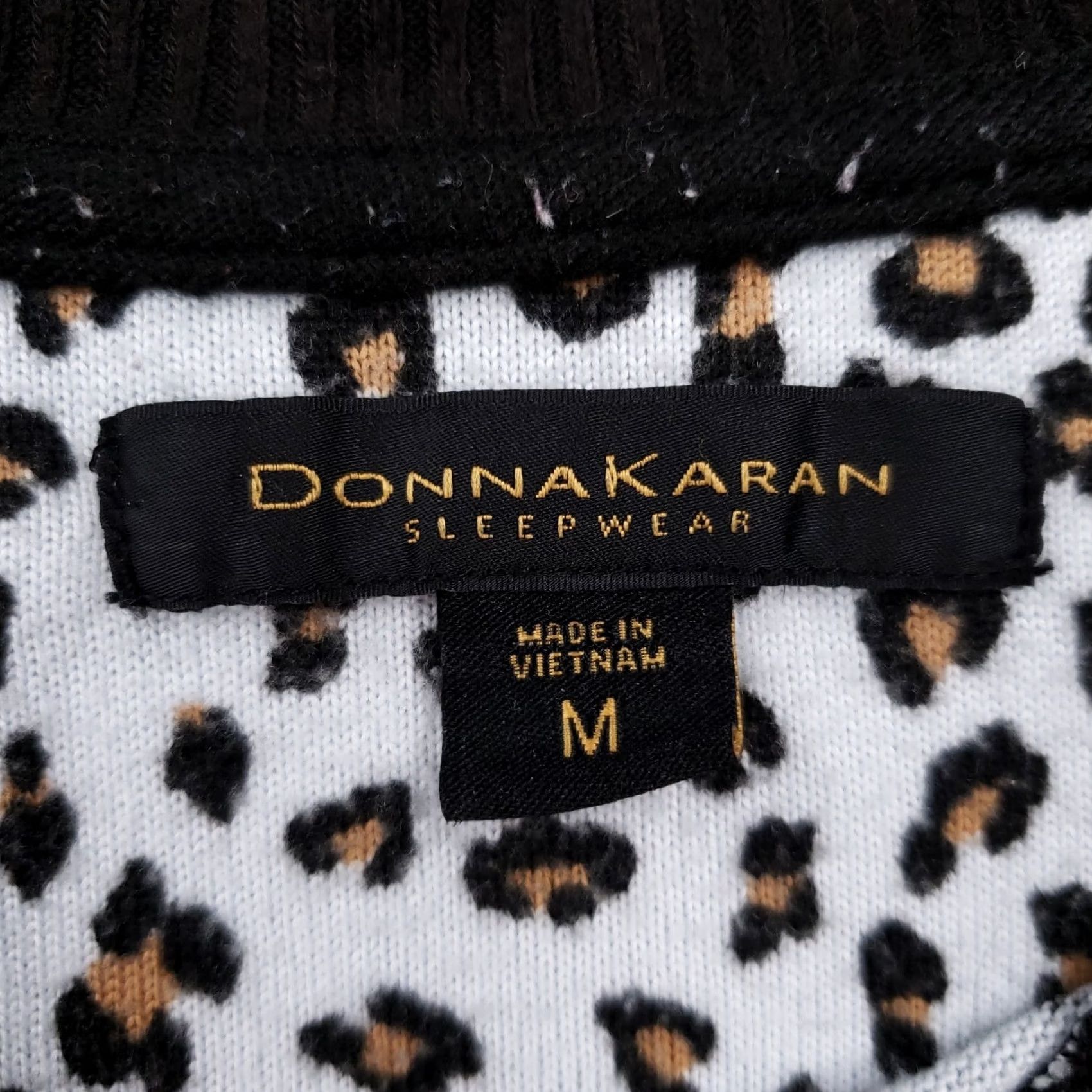 Donna Karan Donna Karan Sleepshirt Womens M Medium White Leopard Sleepwear Lounge Pullover Size M / US 6-8 / IT 42-44 - 7 Thumbnail