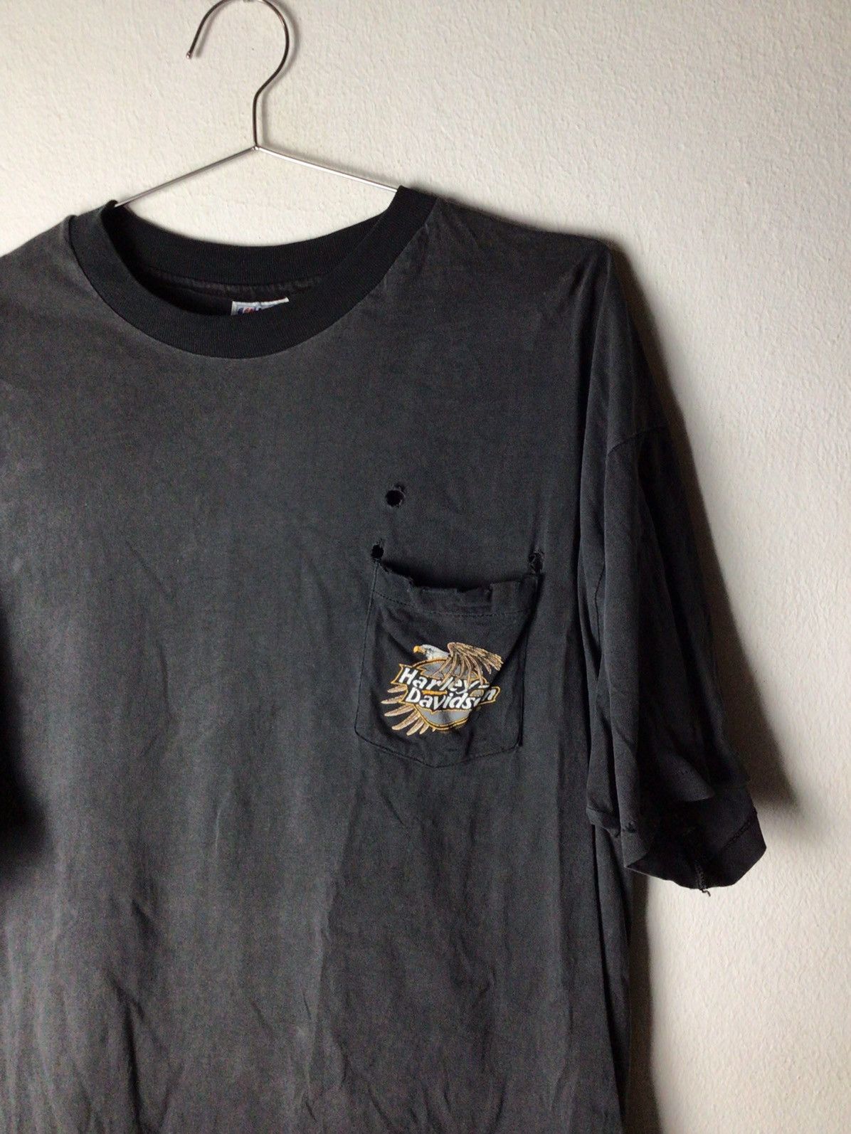 Band Tees × Harley Davidson Harley Davison 90's pocket Size US XL / EU 56 / 4 - 1 Thumbnail