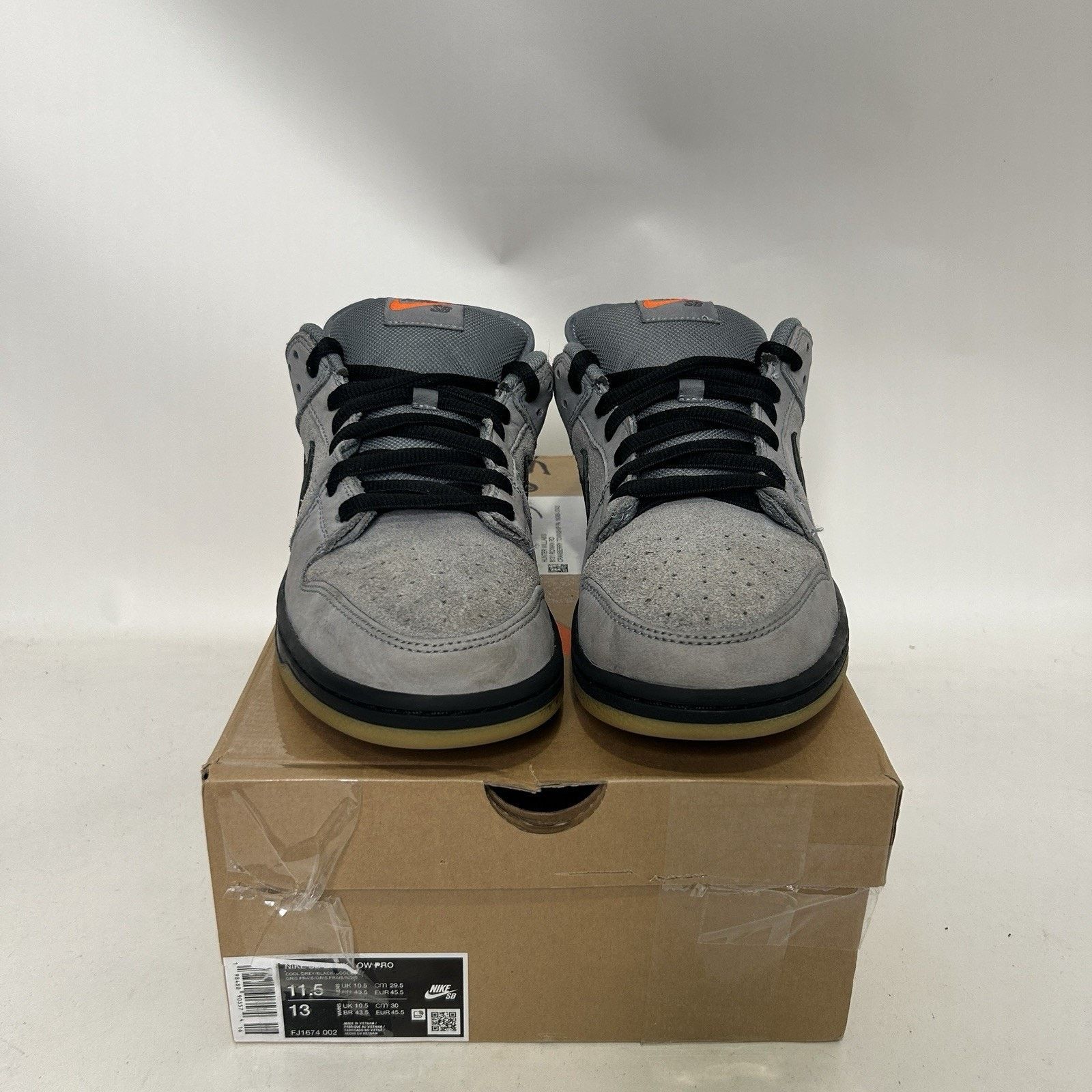 Nike Nike SB Dunk Low Retro ISO “Cool Grey Black” FJ1674-002 Size US 11.5 / EU 44-45 - 2 Thumbnail