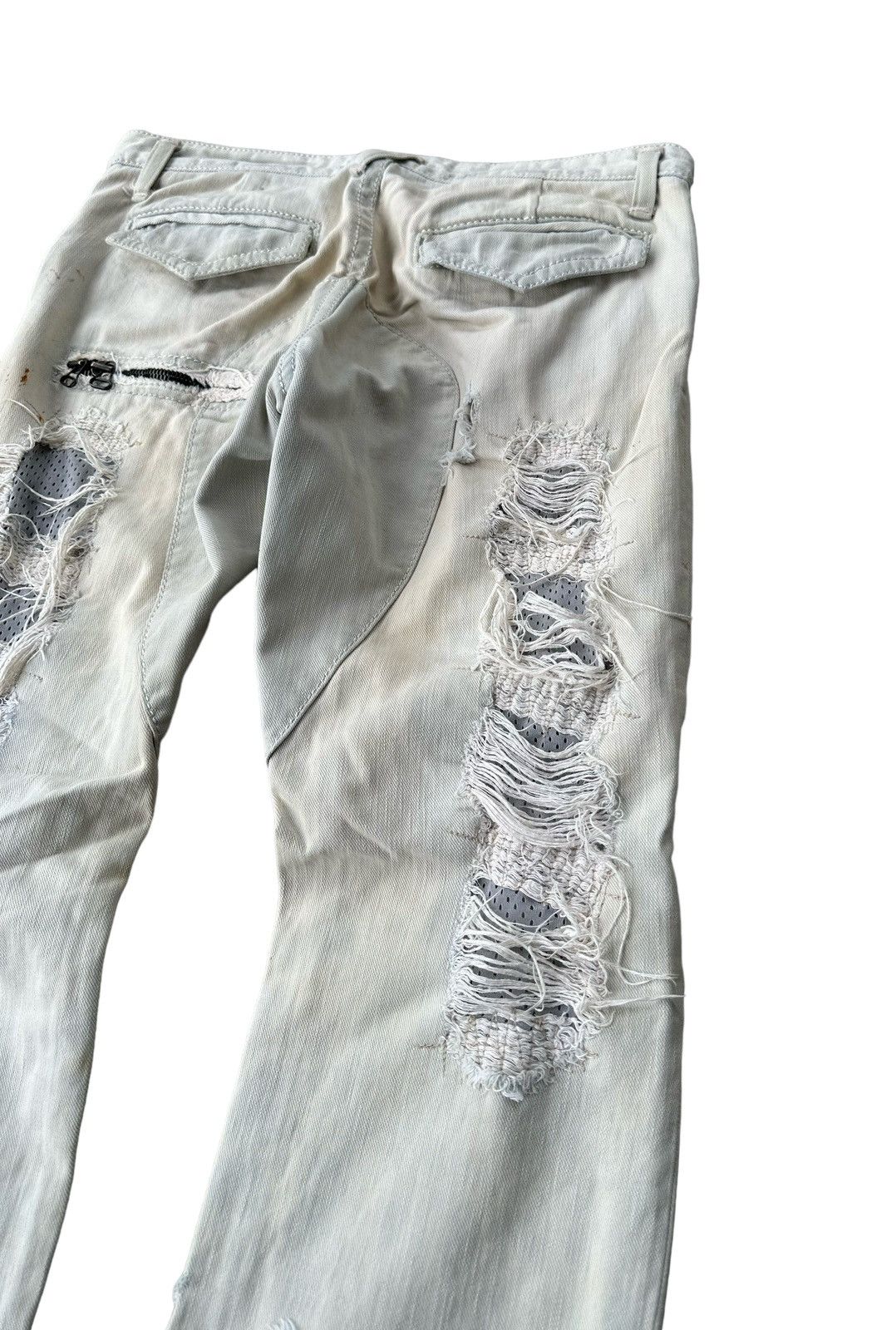 Designer Izreel Kazuhiro Takakuro distressed style sedi denim jeans Size US 34 / EU 50 - 10 Thumbnail