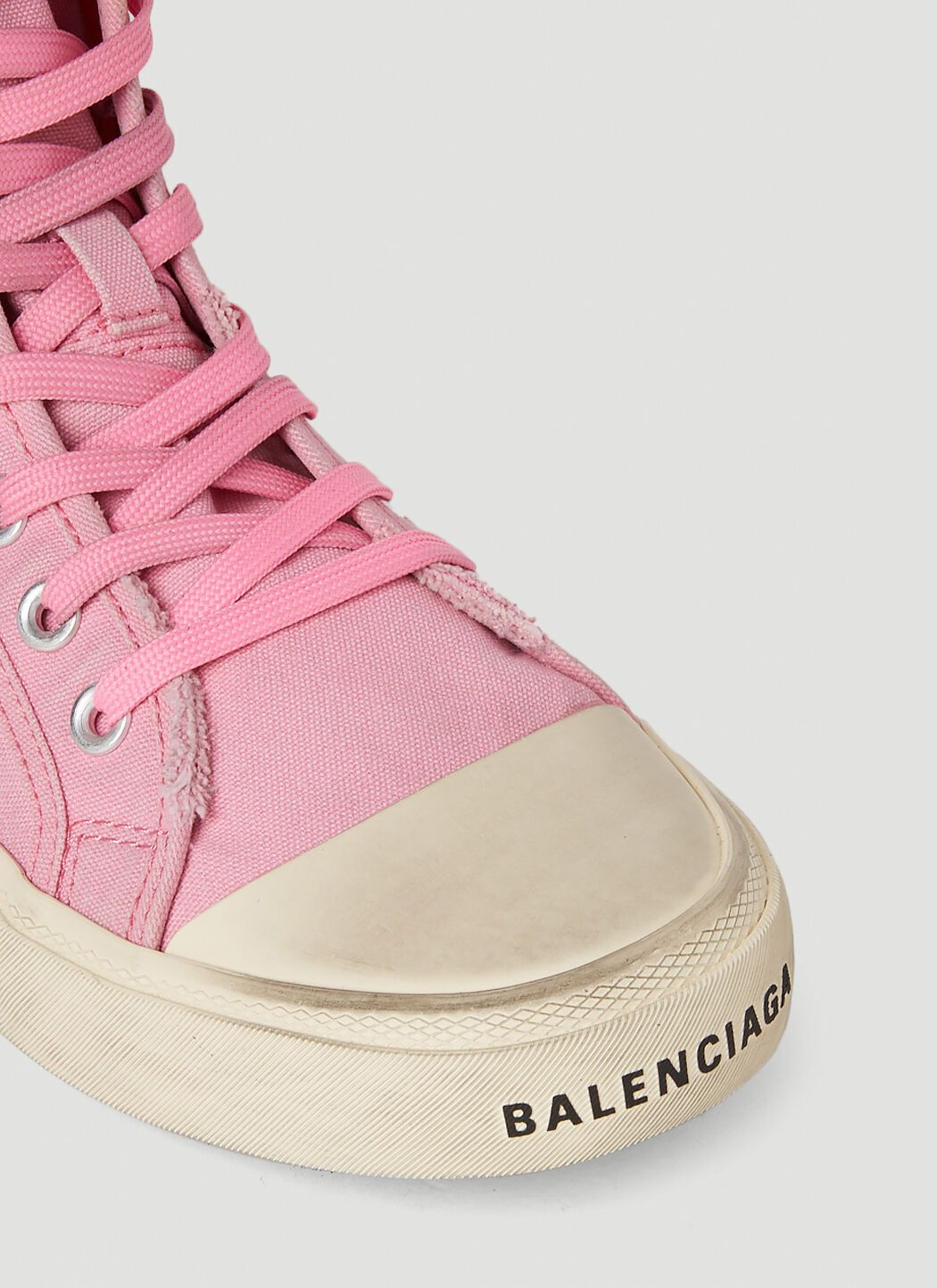 Balenciaga o1mt1gz0525 Paris High Top Sneakers in Pink Size US 7 / IT 37 - 4 Thumbnail
