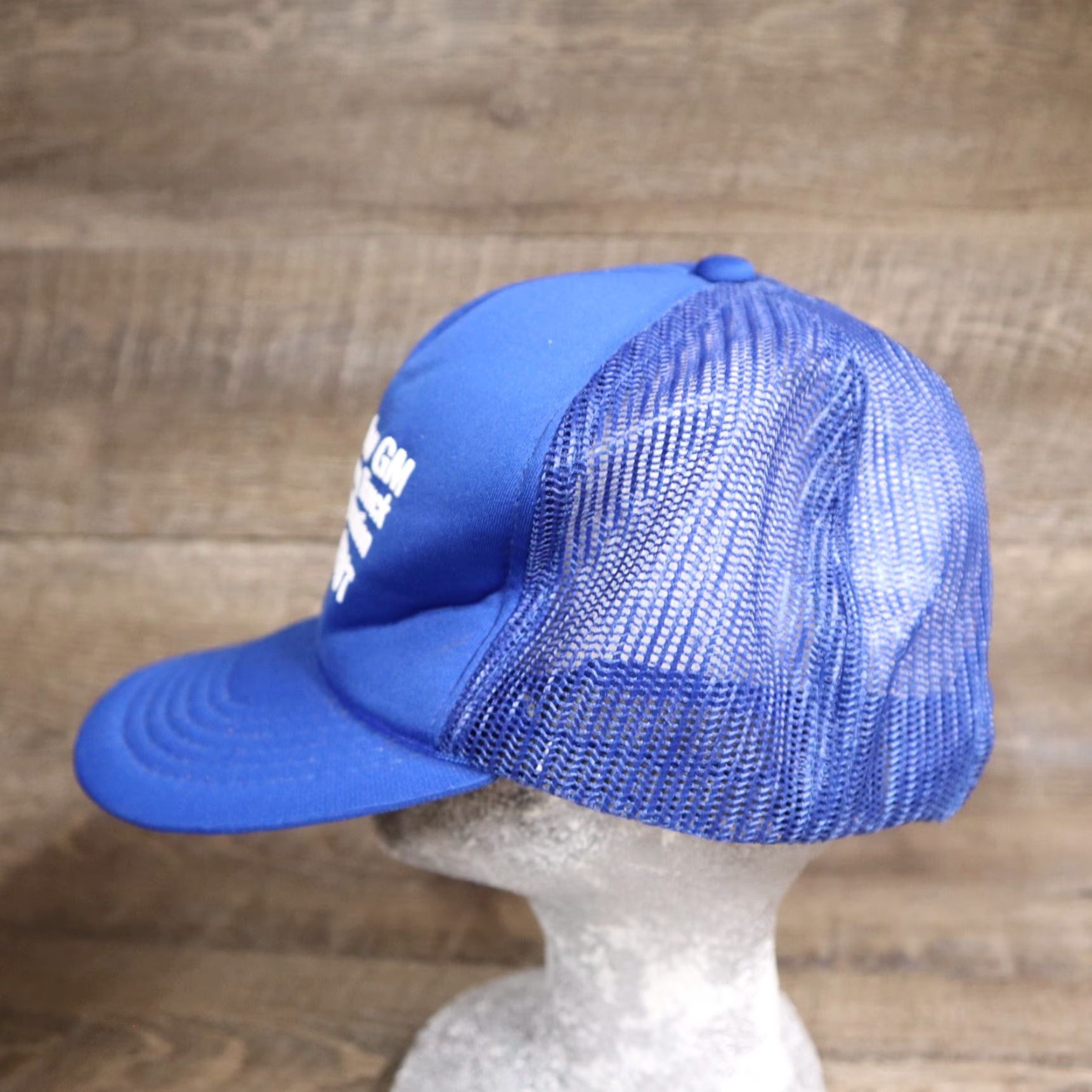 Vintage Vintage Volvo GM Safety First Heavy Hat Cap Blue Adjustable Cap Size ONE SIZE - 5 Thumbnail