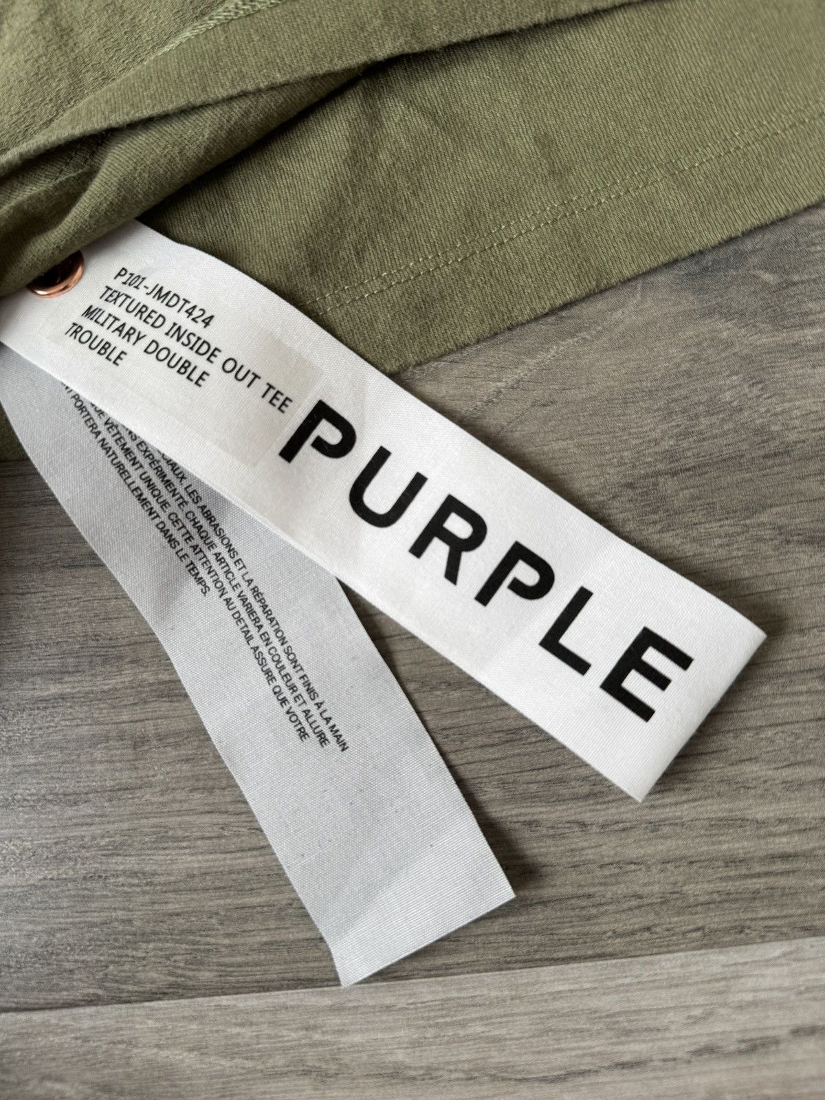 Purple Brand Purple Textured SS Tee Size US M / EU 48-50 / 2 - 2 Thumbnail