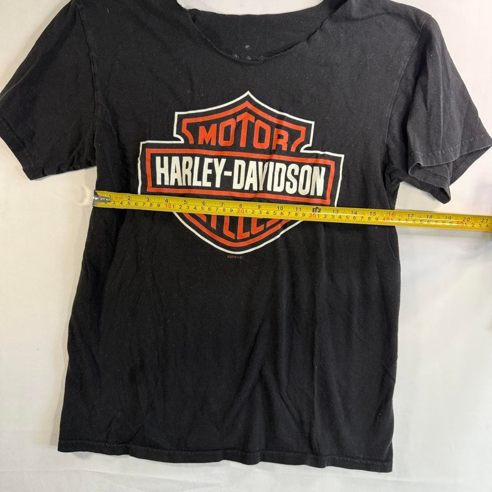Harley Davidson Harley Davidson Black and Orange biker tee Size S / US 4 / IT 40 - 2 Thumbnail