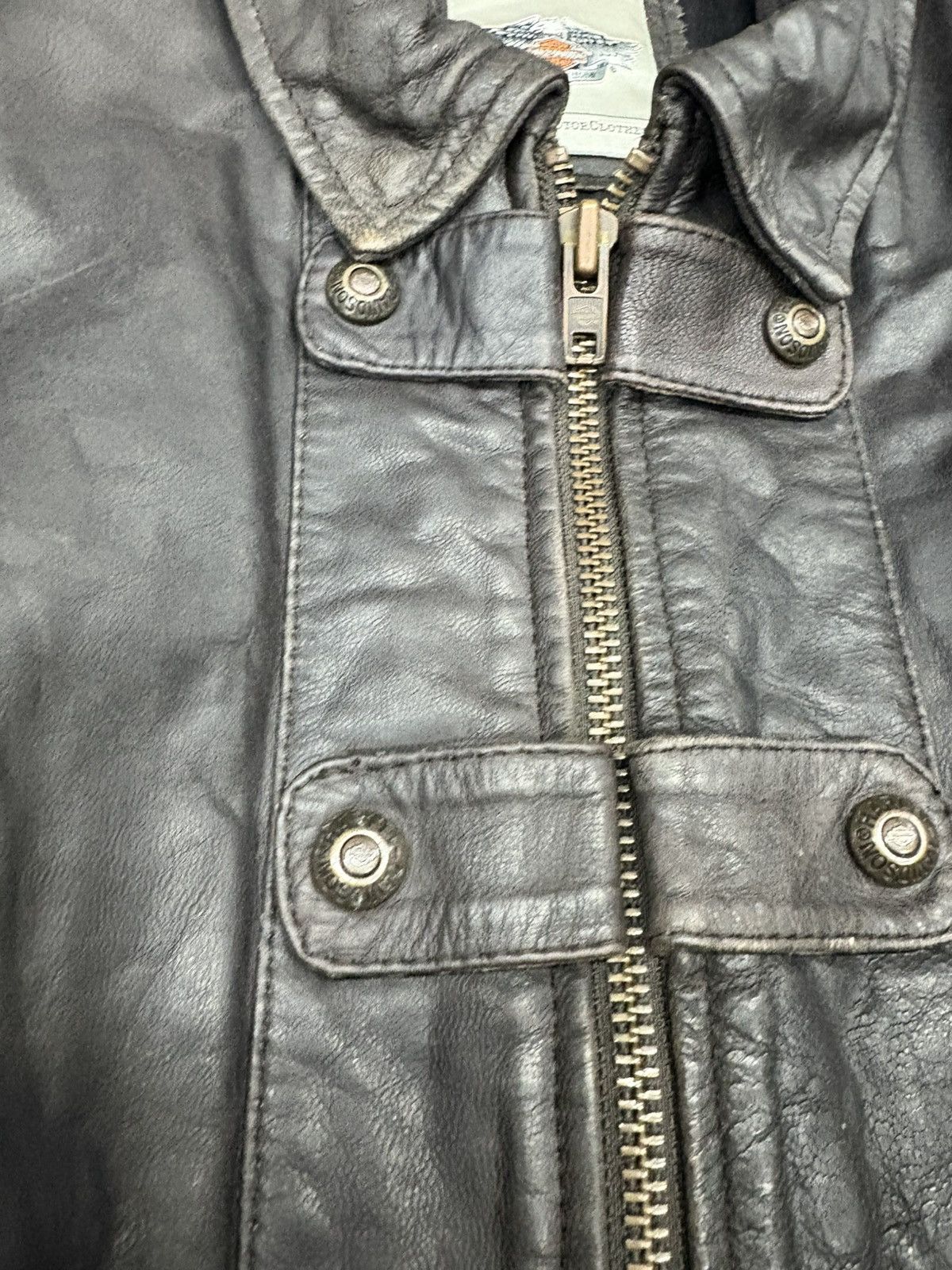 Harley Davidson Goatskin leather harley davidson H-DMC riding jacket Size US L / EU 52-54 / 3 - 5 Thumbnail