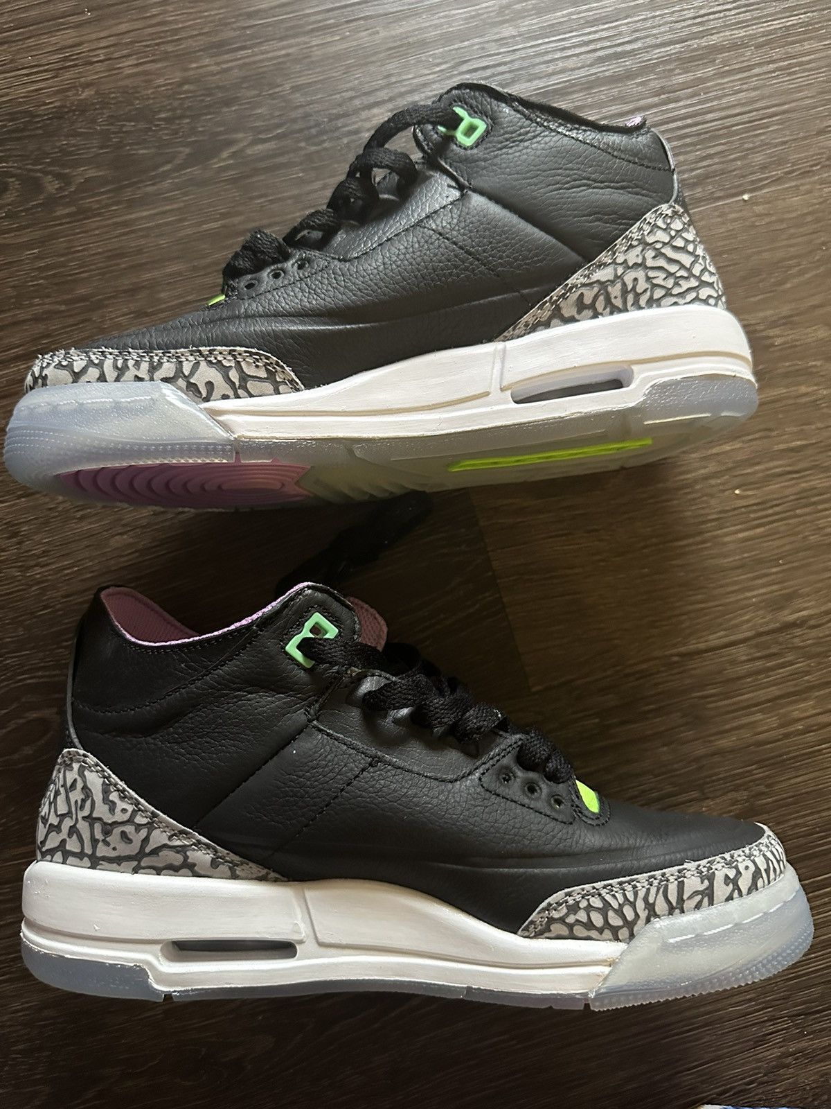 Nike Jordan 3 electric green Size US 5.5 / IT 35.5 - 2 Thumbnail