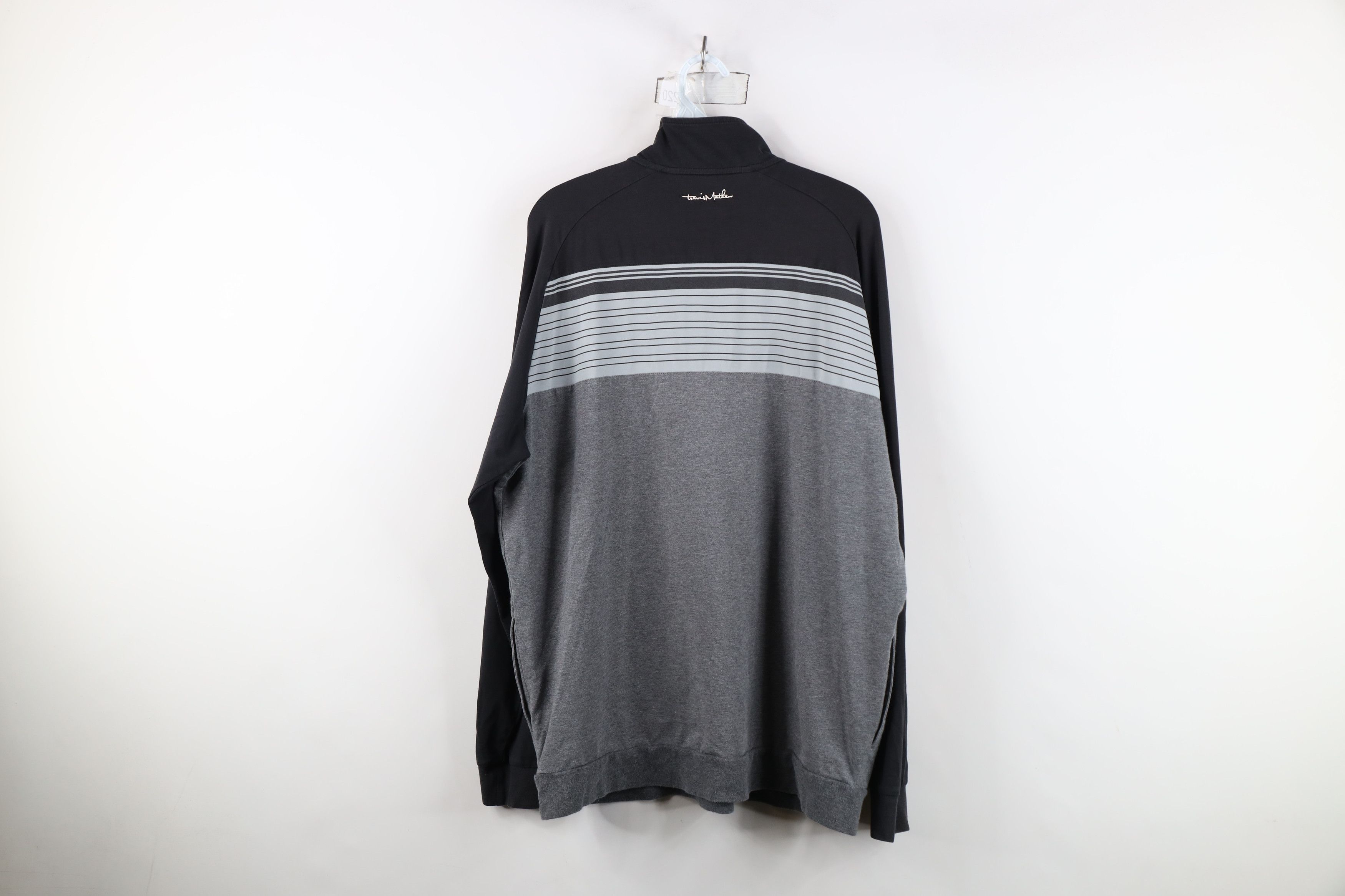TravisMathew Travis Mathew Striped Half Zip Pullover Golf Top Jacket Size US L / EU 52-54 / 3 - 13 Thumbnail