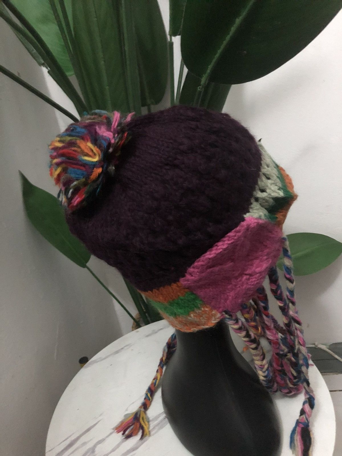 Japanese Brand × Vintage VINTAGE WOOL EAR FLAT NAVAJO STYLE BEANIE HAT Size ONE SIZE - 8 Thumbnail