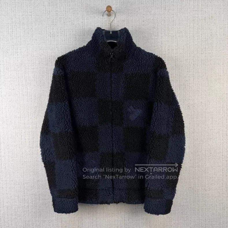 Louis Vuitton Louis Vuitton SS22 Co-branded checkerboard lambswool zip-u Size US XS / EU 42 / 0 - 1 Thumbnail