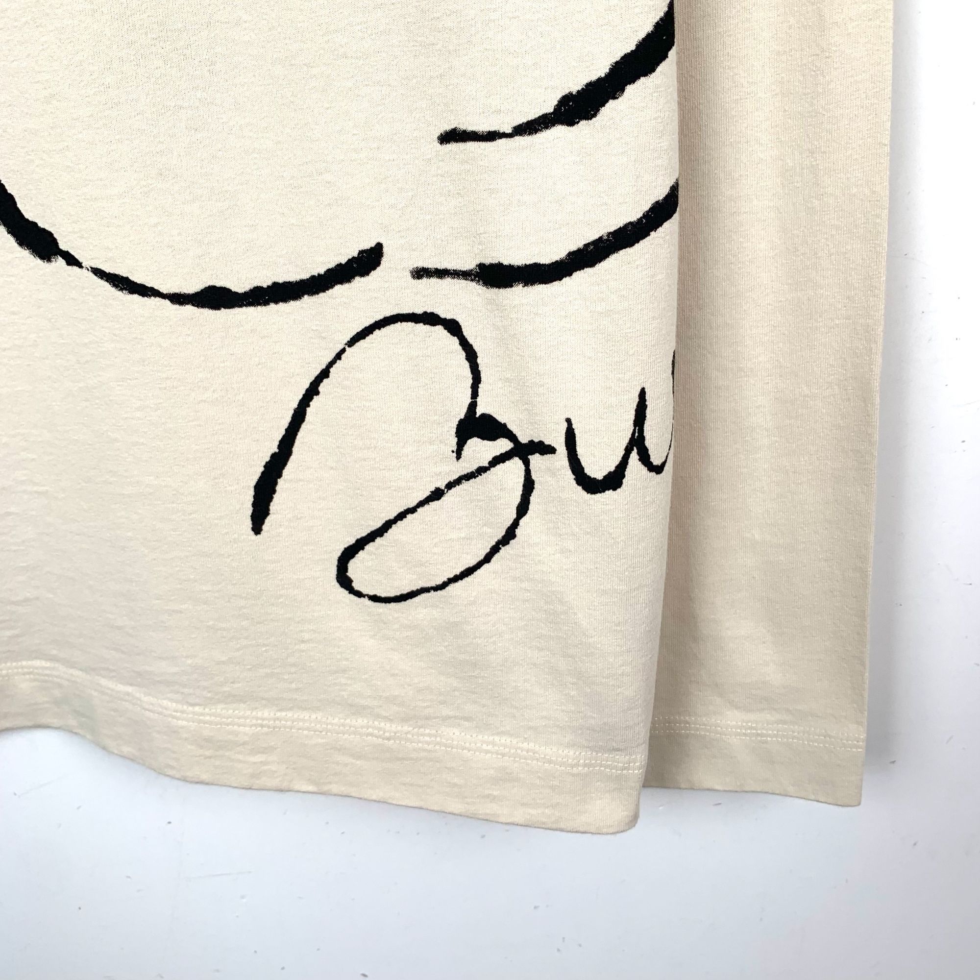 Burberry Burberry Beige Swan Print Cotton Long Sleeve T-Shirt M Size M / US 6-8 / IT 42-44 - 4 Thumbnail