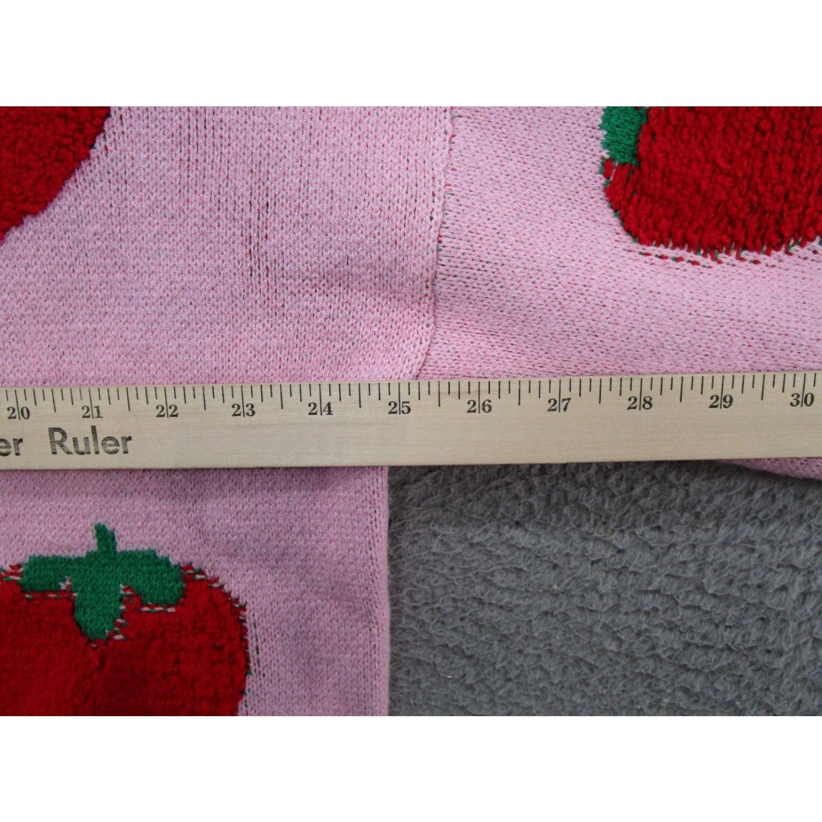 Vintage Dreamers By Debut Women's Strawberry Soft Knit Pullover Sweater Size M Women's Size M / US 6-8 / IT 42-44 - 5 Thumbnail