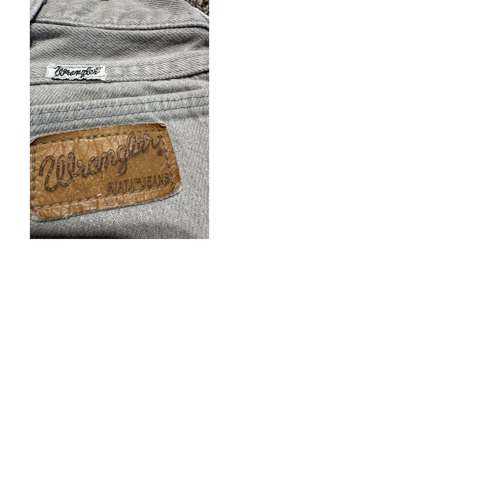 Wrangler VINTAGE Wrangler Jeans Men 38 Gray Denim Distressed 38X32 USA MADE - Wrangler 13MWZ Bootcut Regular Inseam 32 Men Size US 38 / EU 54 - 9 Thumbnail