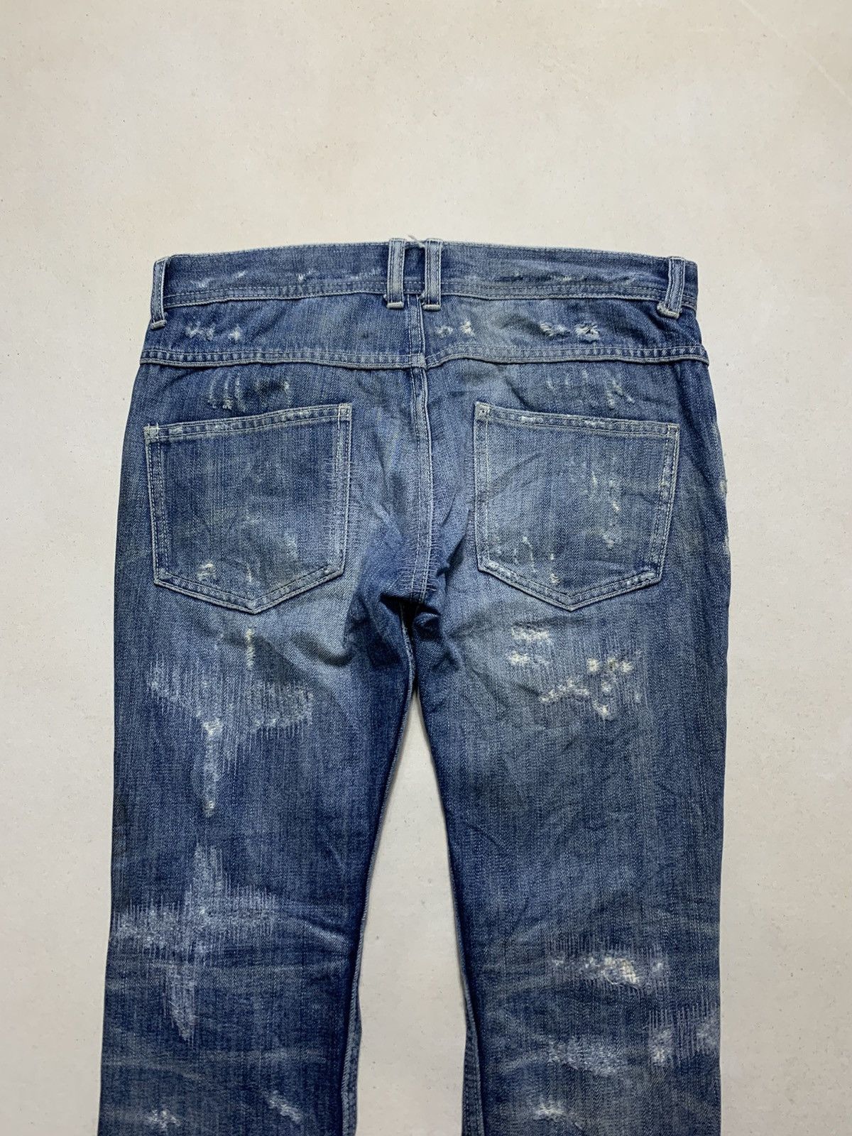 Japanese Brand Japanese Brand Glad News Distressed Denim Size US 32 / EU 48 - 5 Thumbnail