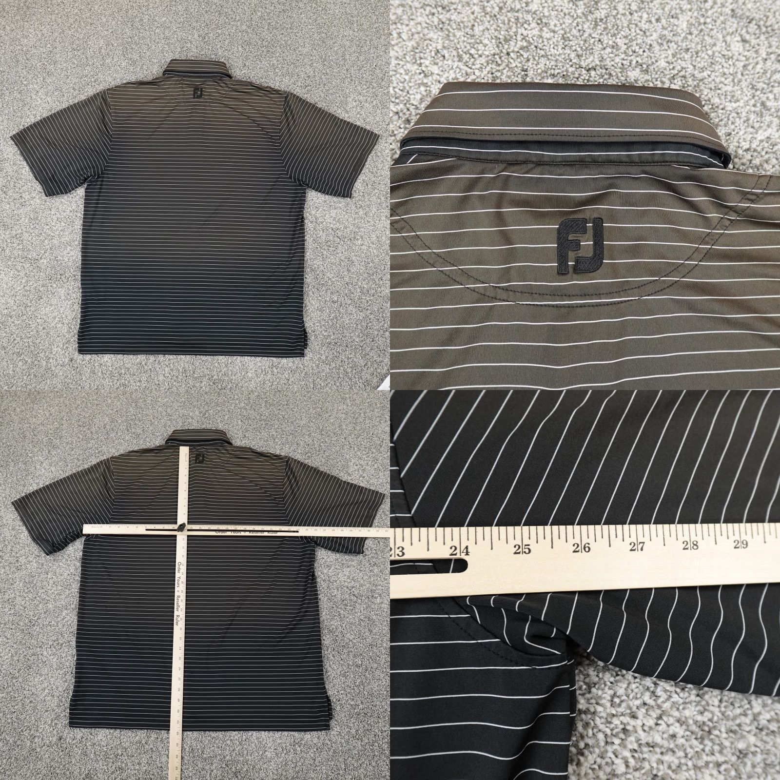 Footjoy FootJoy Polo Shirt Mens XL Black White Golf Performance Stretch Casual Polo Shirt Size US XL / EU 56 / 4 - 8 Thumbnail