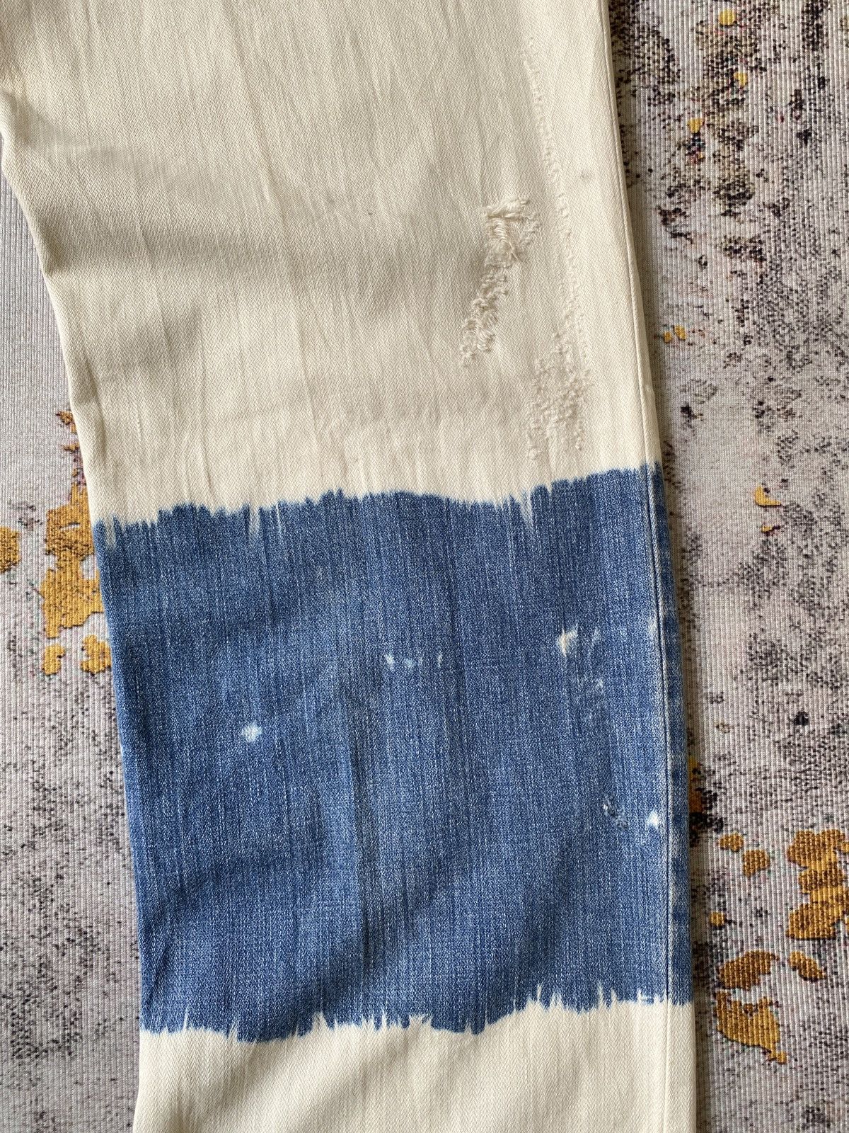 Dolce & Gabbana Dolce & Gabbana Rusty Distressed Bleached Denim Size US 33 - 15 Thumbnail