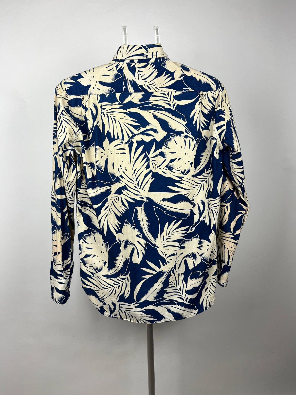 Our Legacy Our Legacy 1980-81 Indigo Tropical Leaf Shirt Size US S / EU 44-46 / 1 - 2 Thumbnail