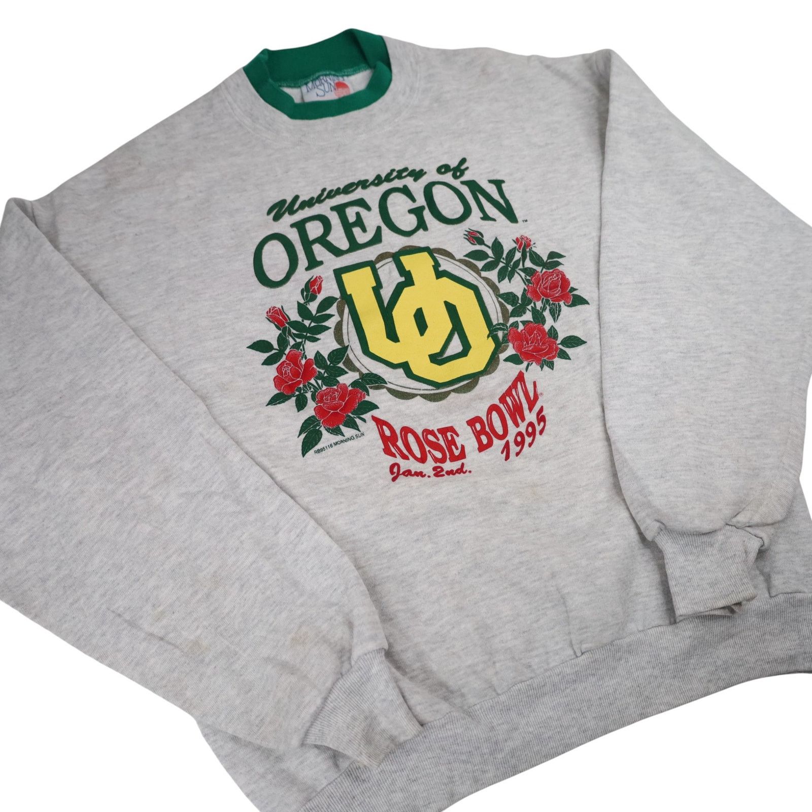 NCAA × Vintage VTG 1995 University of Oregon Rose Bowl Graphic Sweatshirt Size US L / EU 52-54 / 3 - 3 Thumbnail