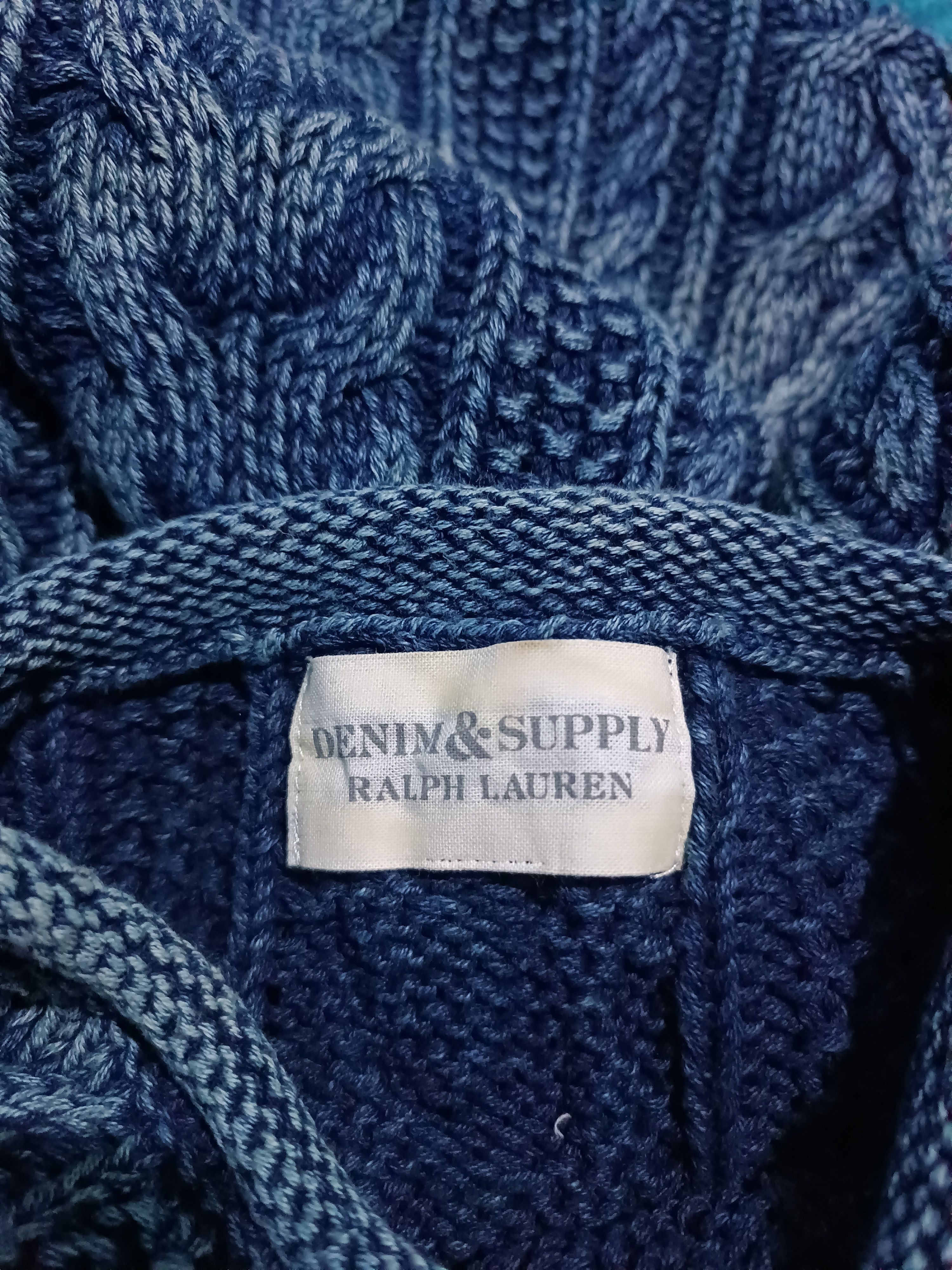 Denim & Supply Ralph Lauren Denim and Supply Indigo Wash Cable Knit Elbow Patch Denim Size US M / EU 48-50 / 2 - 11 Thumbnail