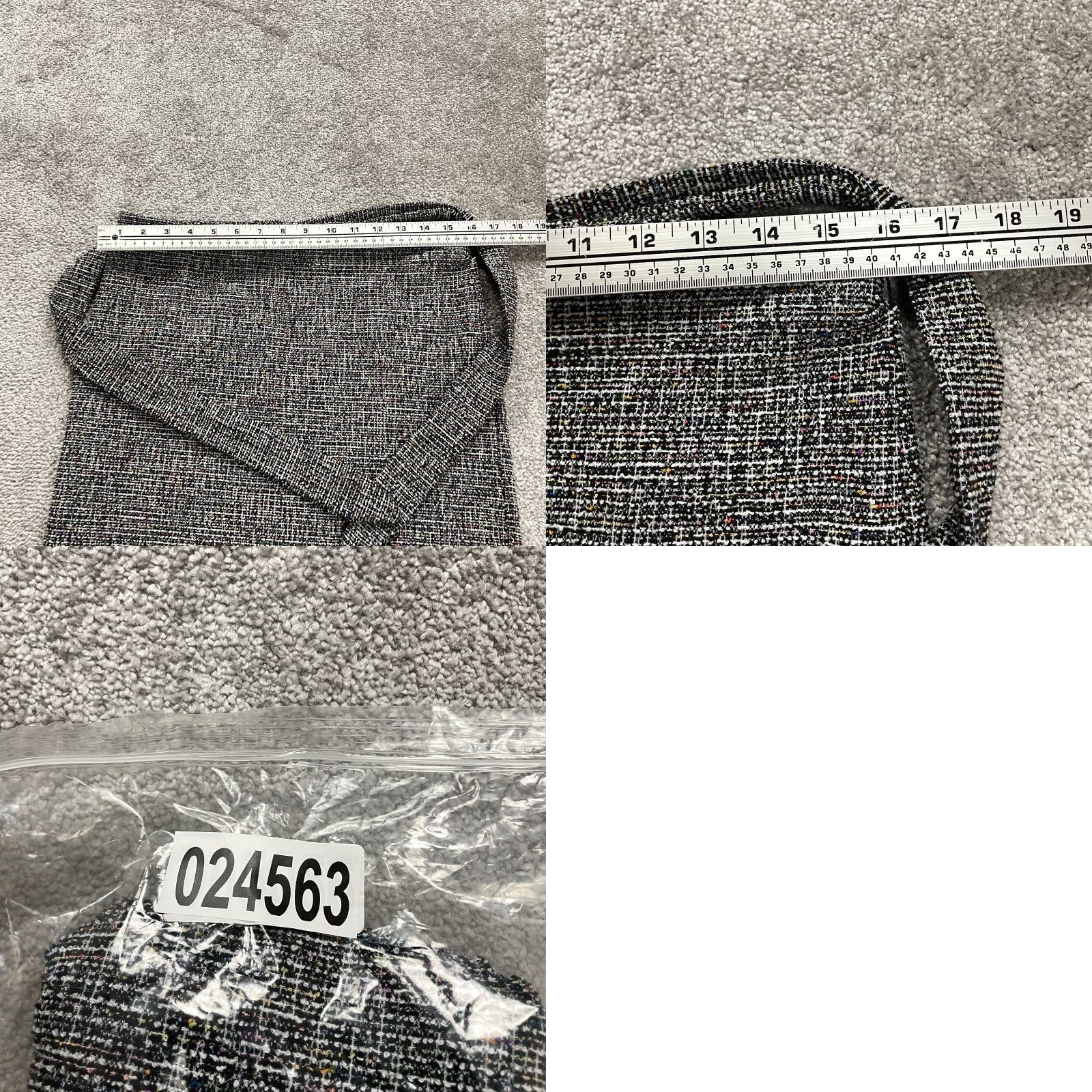 Loft LOFT Pencil Straight Skirt Womens M Multicolor Tweed Belted Workwear Midi Plaid Size 32" / US 10 / IT 46 - 8 Thumbnail