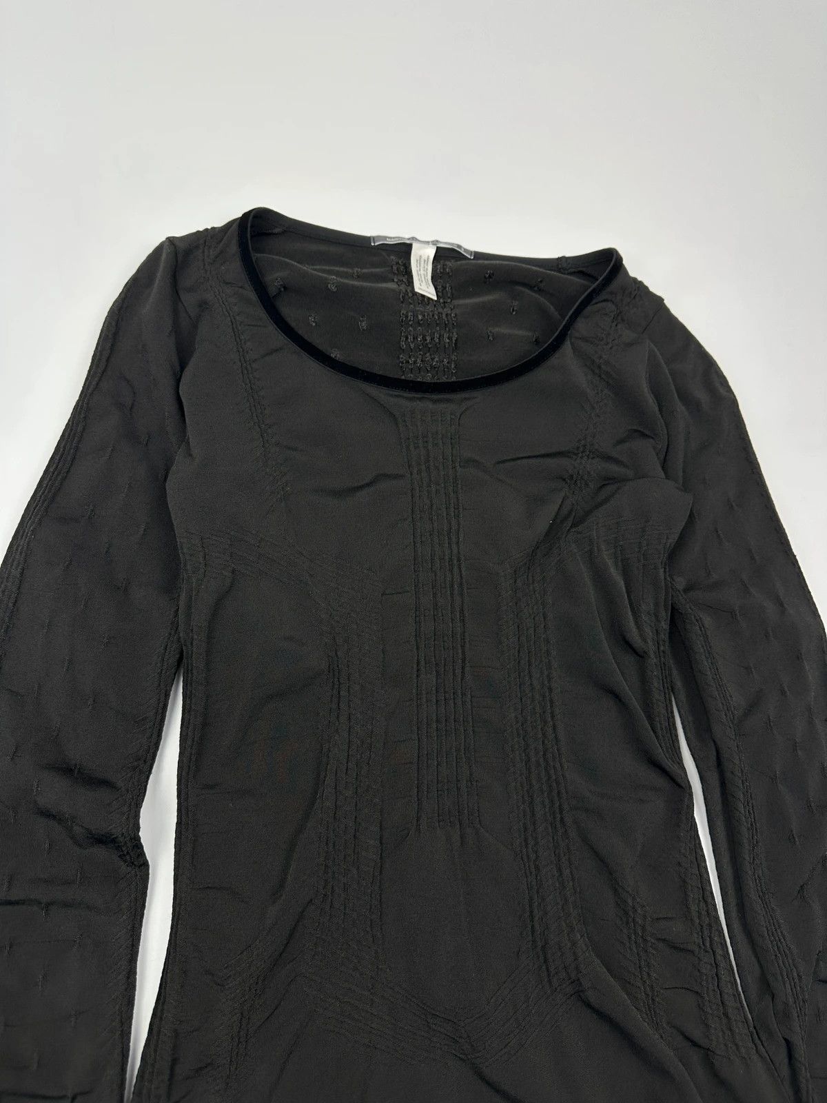 Marithe + Francois Girbaud Marithé + François Girbaud Stretch Fitted Black Longsleeves Size S / US 4 / IT 40 - 9 Thumbnail