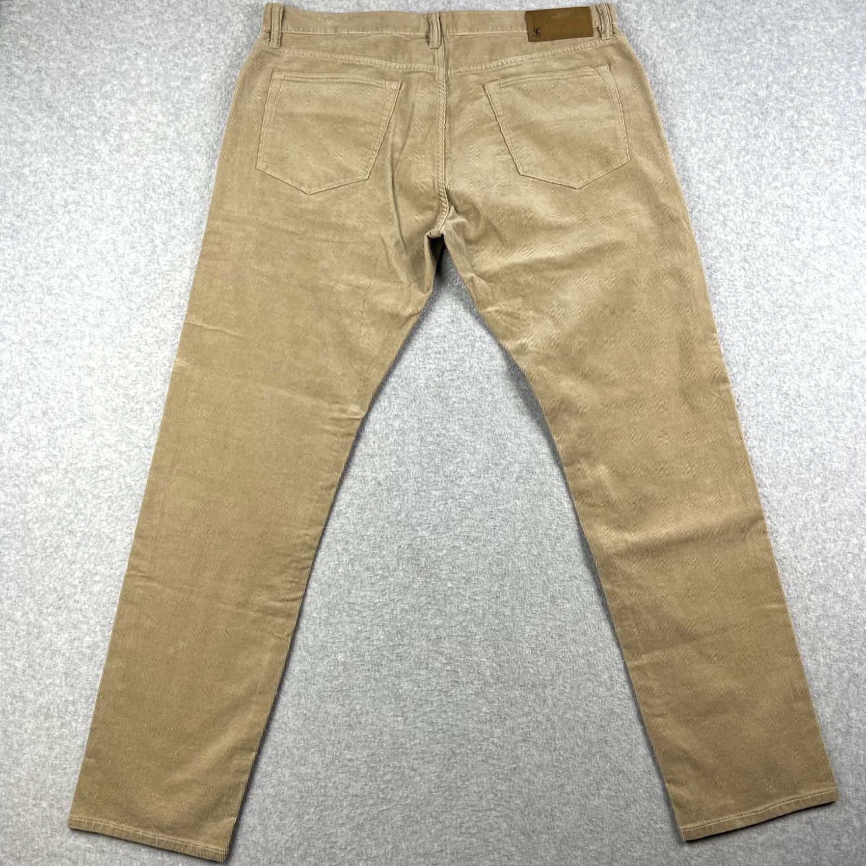 Todd Snyder Todd Snyder Stretch Corduroy Slim Fit Pants 36x32 Mens Beige Chino Huckberry Size US 36 / EU 52 - 2 Thumbnail