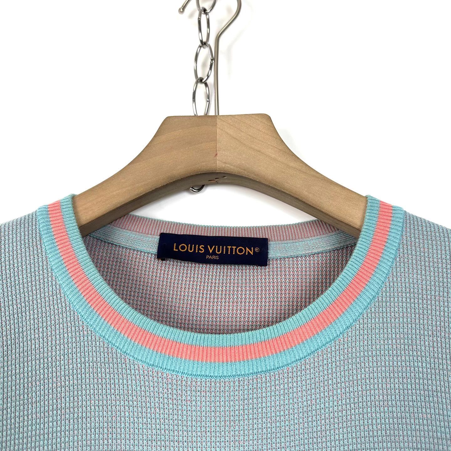Louis Vuitton Louis Vuitton Dolphin Letter Waffle Knit Short Sleeve K12 Size US XL / EU 56 / 4 - 3 Thumbnail