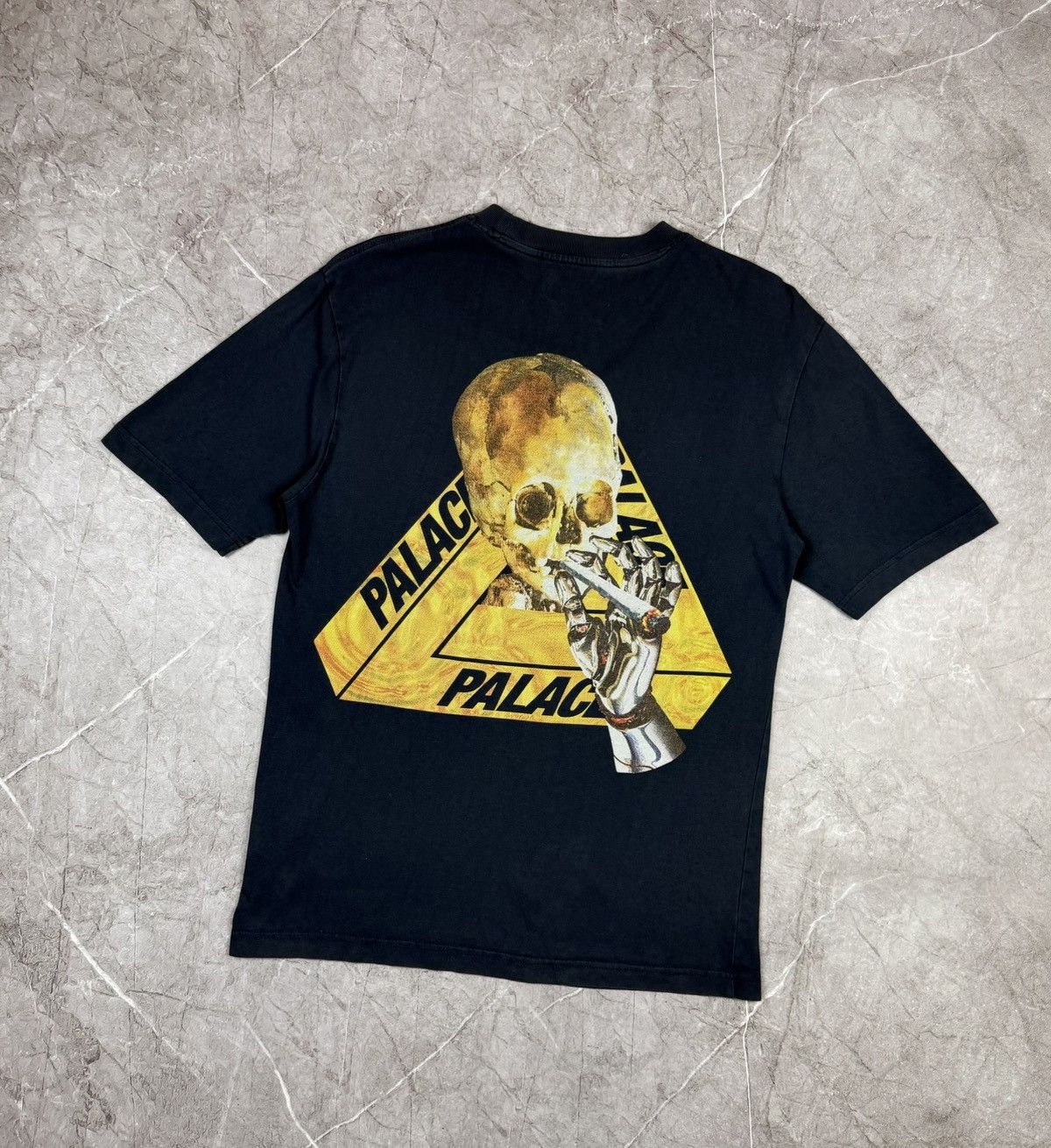 Palace Palace Skulls Tri-Ferg T-Shirt — Navy (Fall 2017) Size US S / EU 44-46 / 1 - 3 Thumbnail