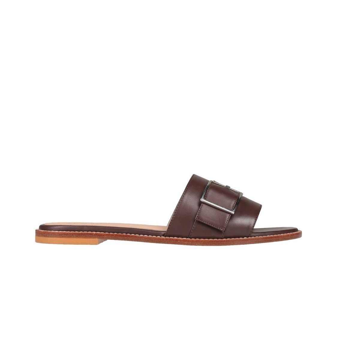 Other NIB Peserico Brown Slides Buckled Sandals Size US 6.5 / IT 36.5 - 3 Thumbnail