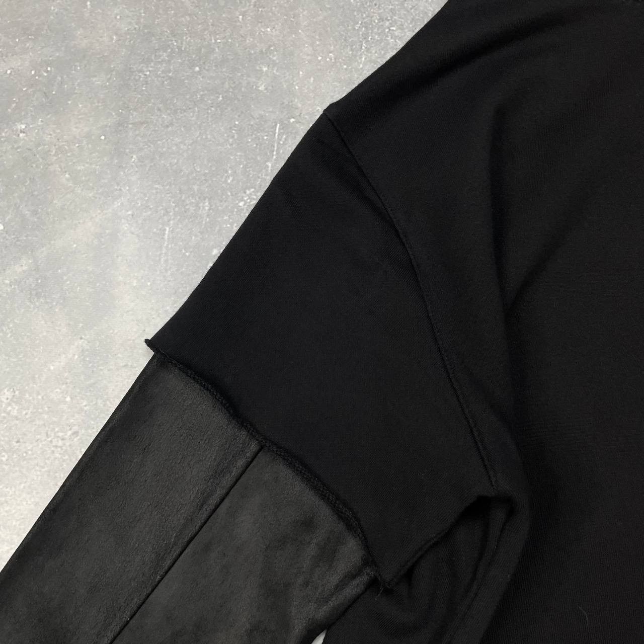 Rta RTA Full Zip-Up Hoodie With Leather Sleeves Women's Black Size M / US 6-8 / IT 42-44 - 18 Thumbnail