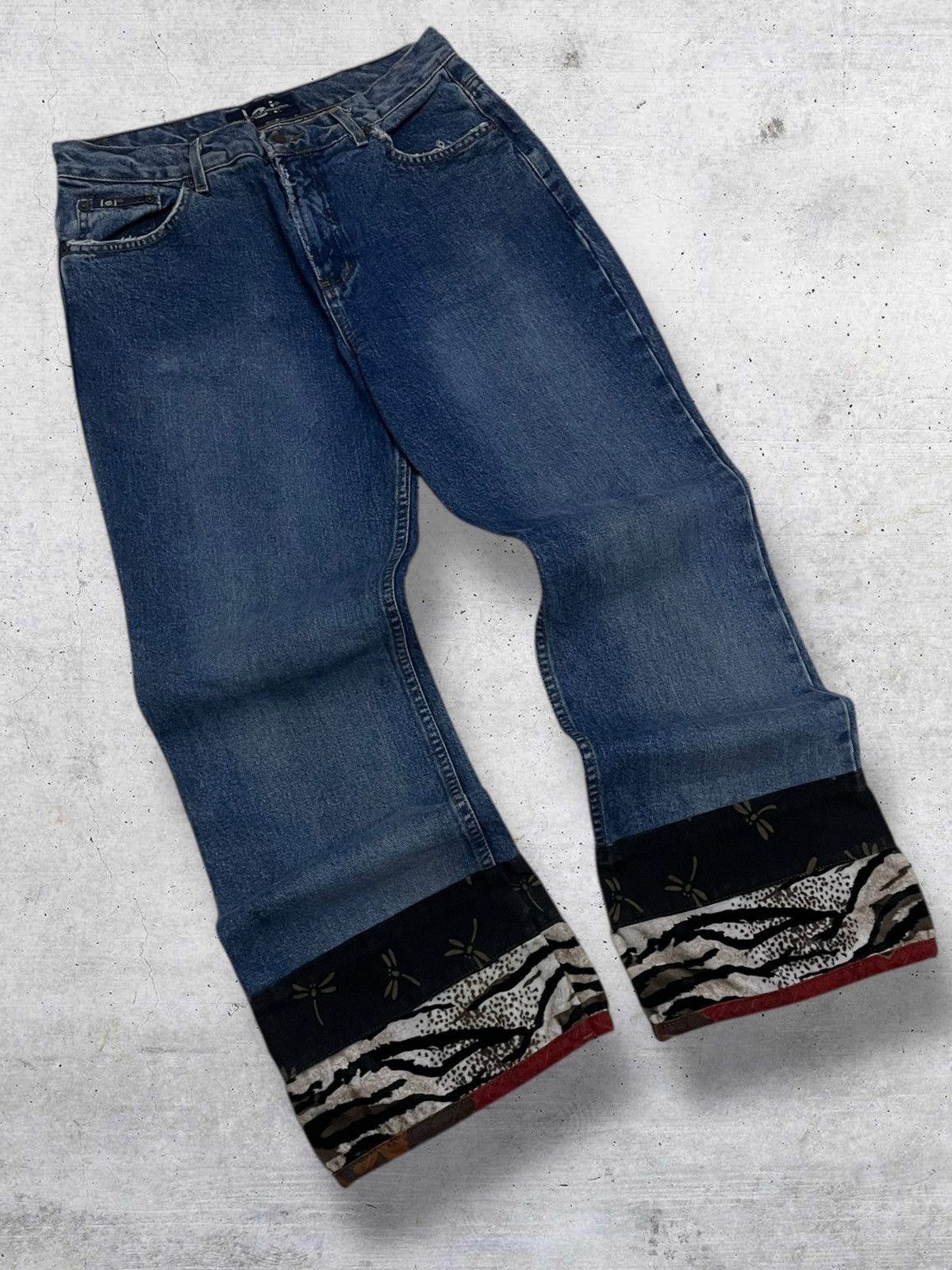 Japanese Brand VINTAGE 1990S JAPAN DESIGNER FLARED LEI OG VIBE PATCH DENIM Size US 30 / EU 46 - 2 Thumbnail