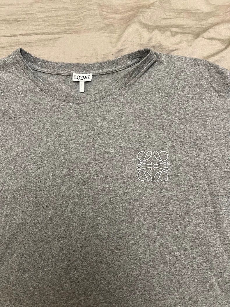 Loewe LOEWE Light gray thin short sleeve T-shirt Size L / US 10 / IT 46 - 4 Thumbnail